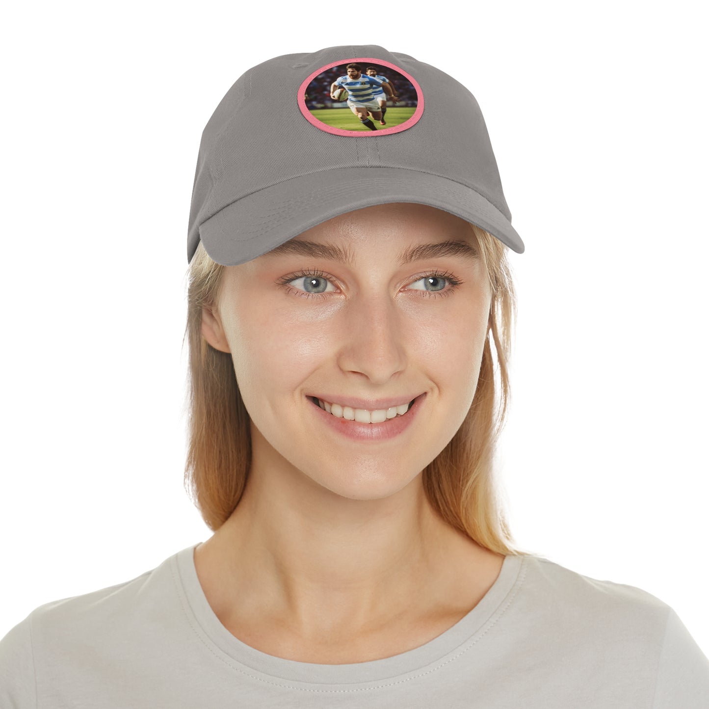 Rugby Messi Round Leather Patch Hat