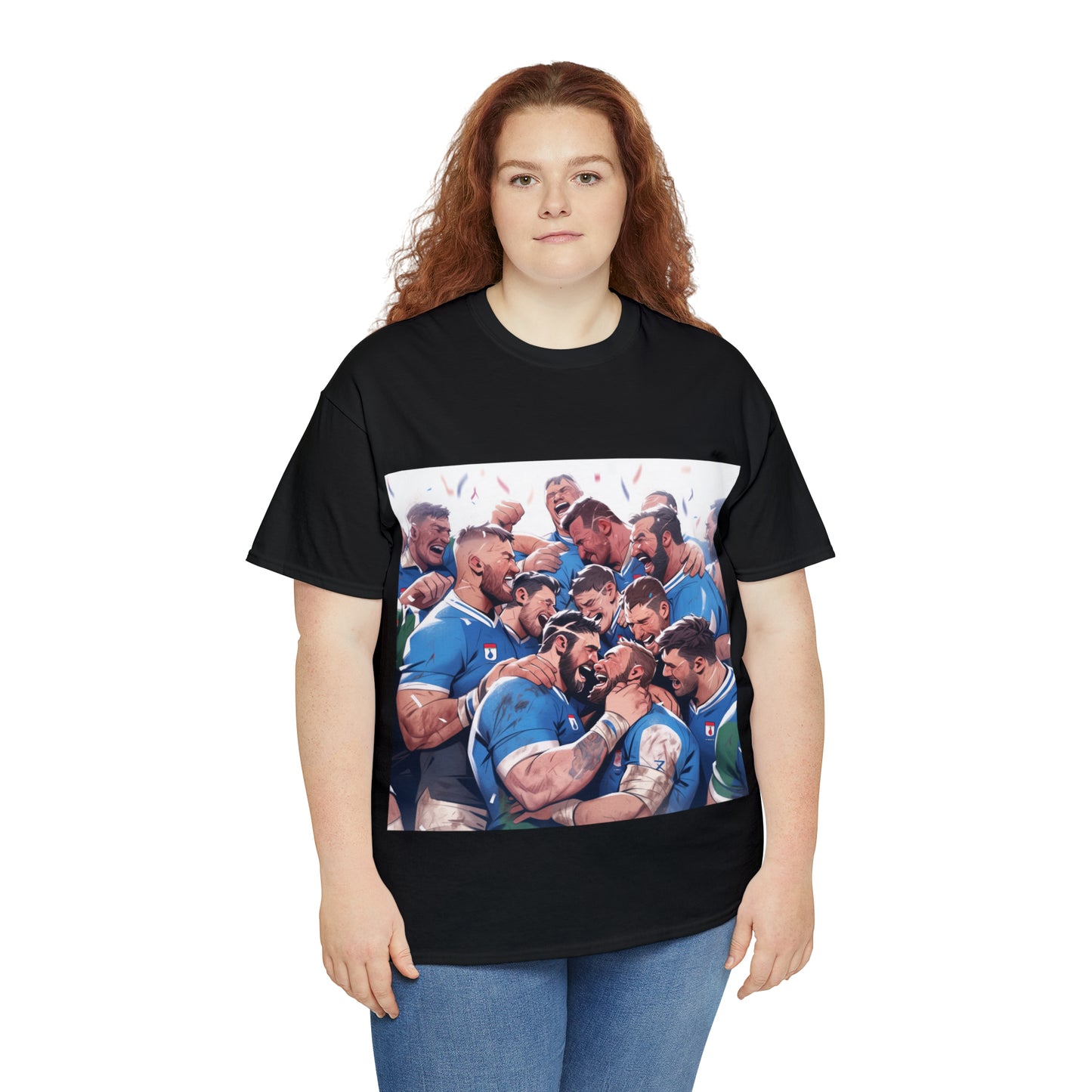 Post Match Italy - dark shirts