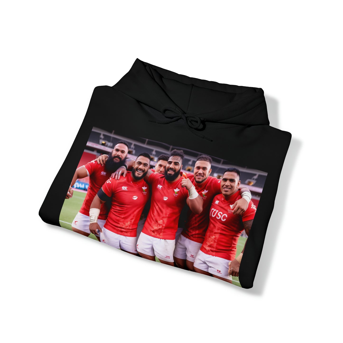Post Match Tonga - dark hoodies