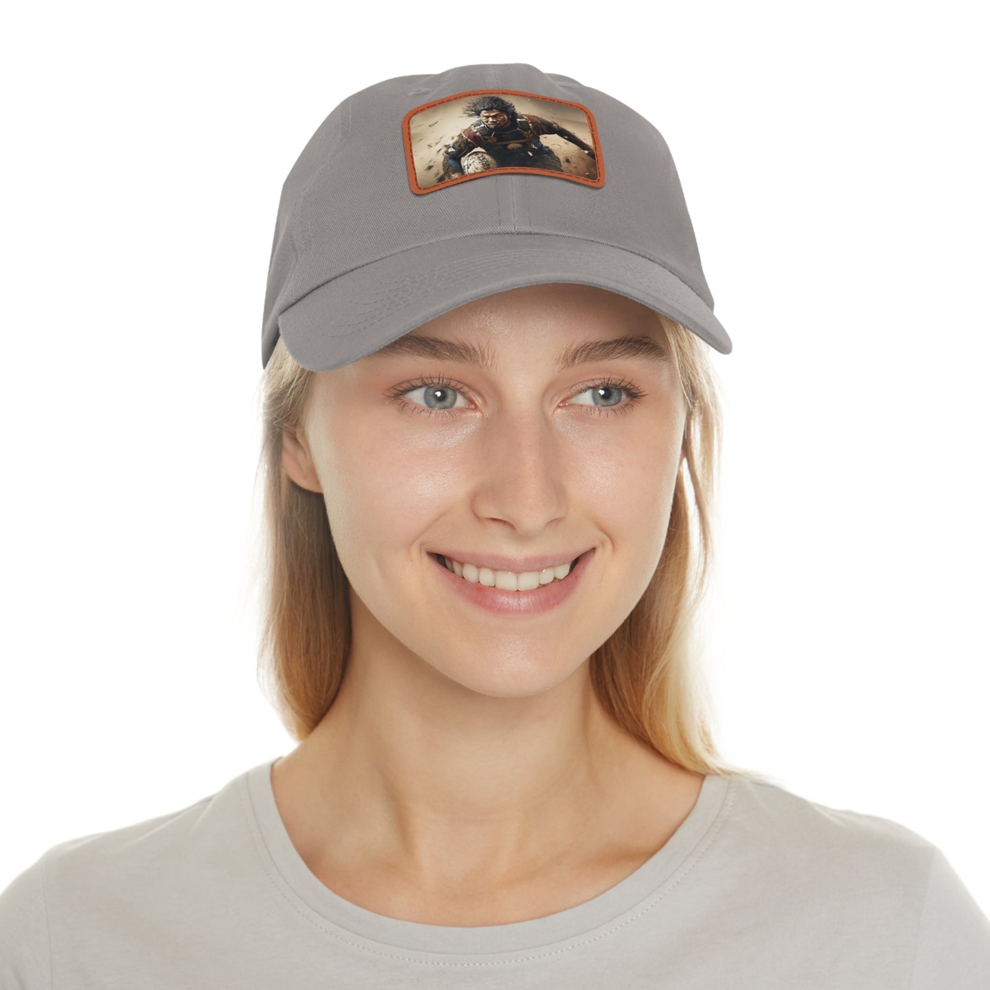 Samurai Rectangle Leather Patch Hat