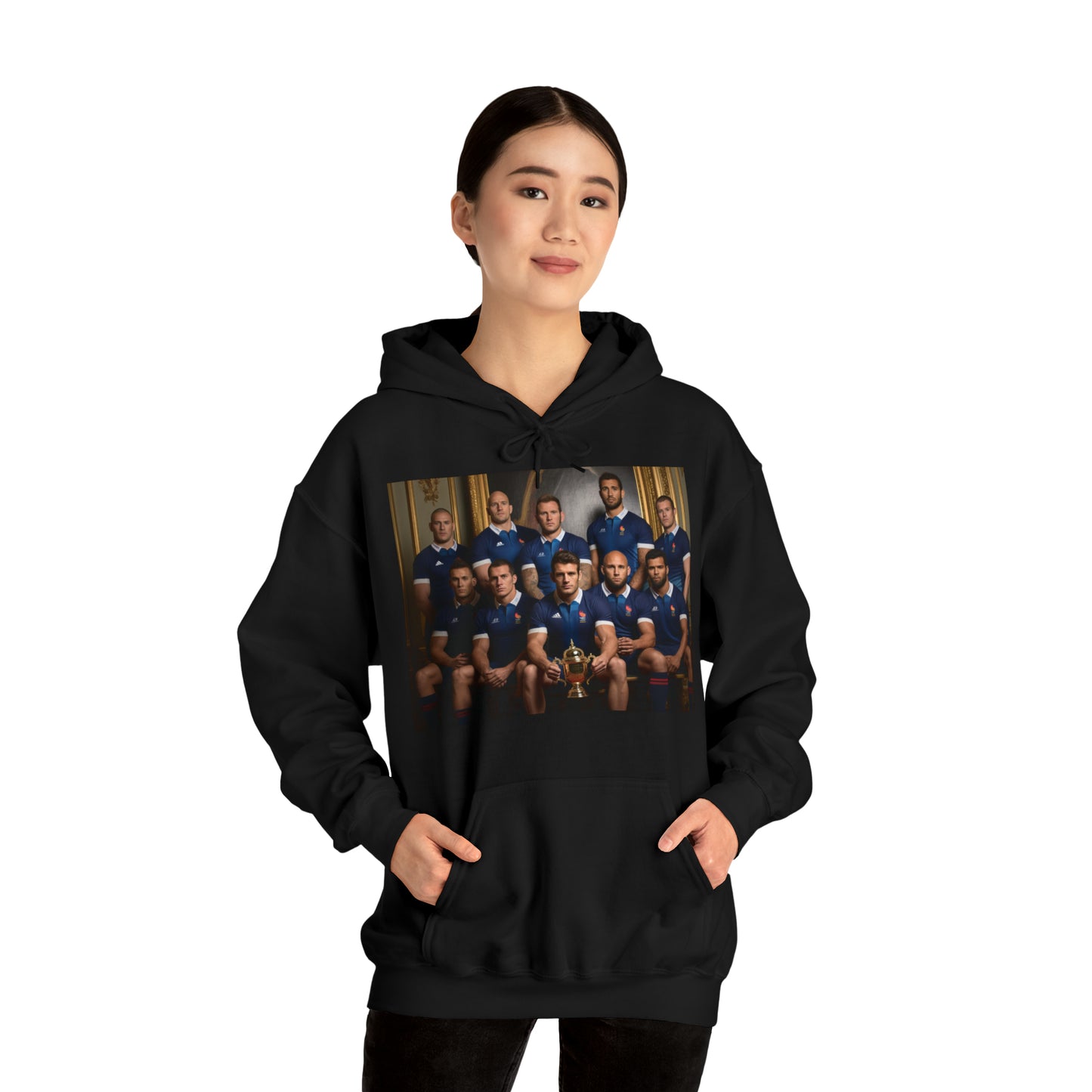 France World Cup Photoshoot - dark hoodies