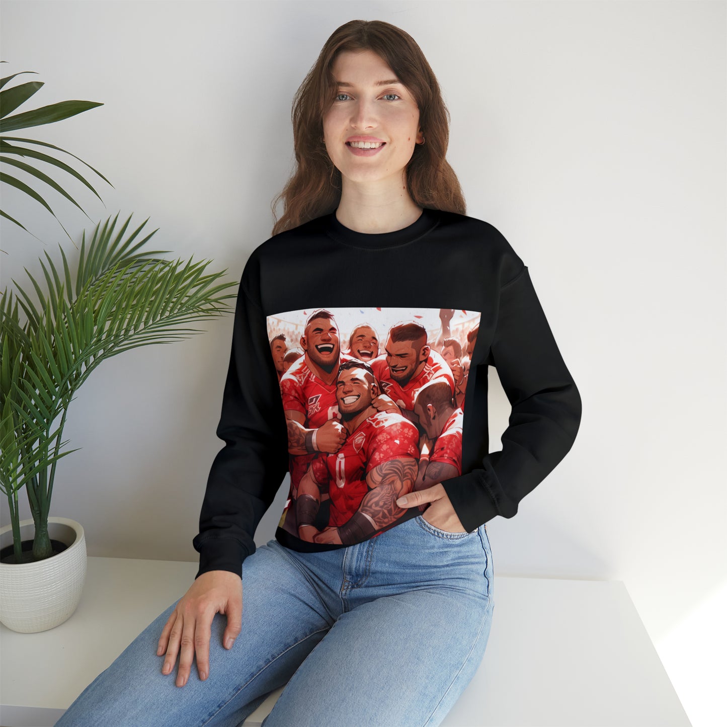 Happy Tonga - black sweatshirt