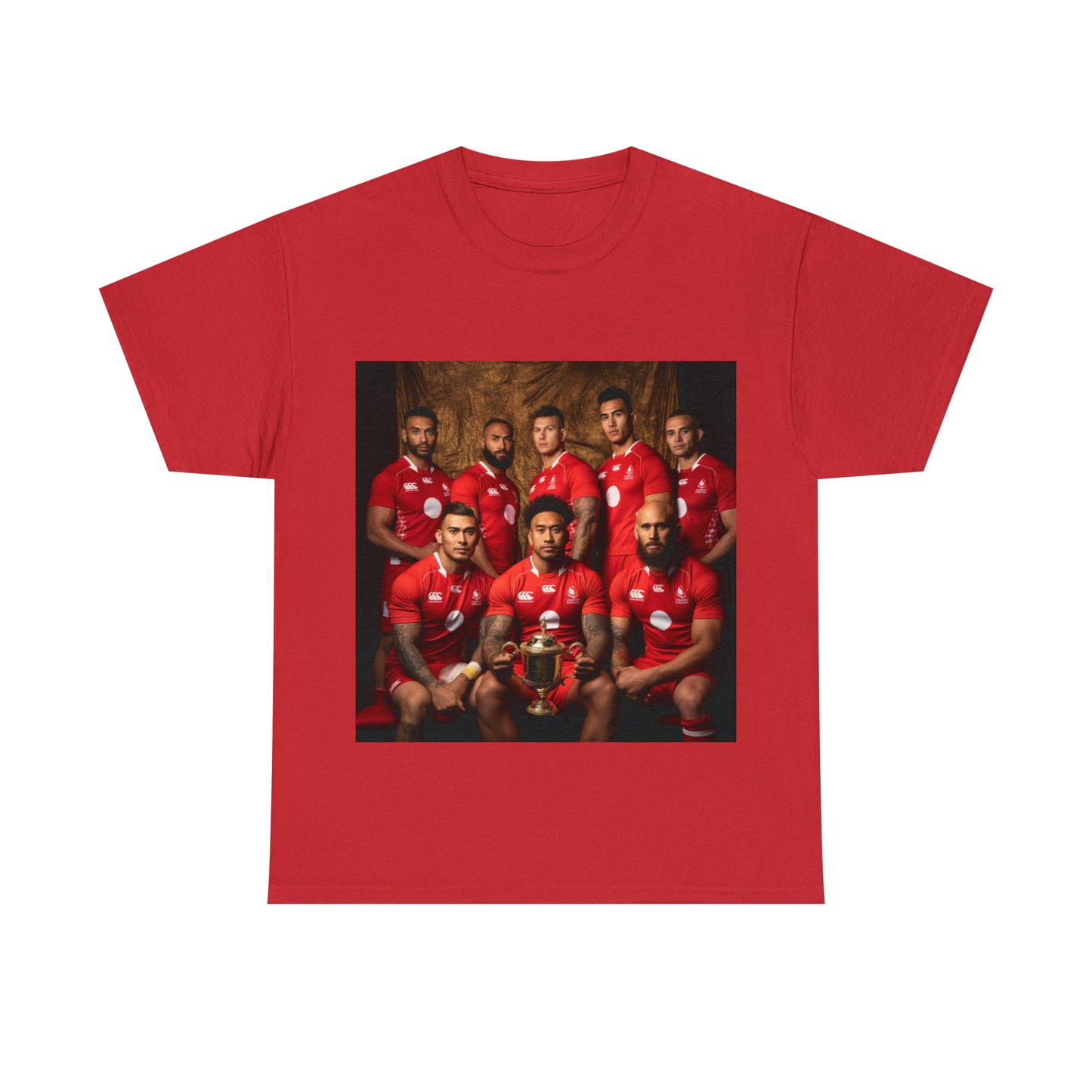 Tonga RWC photoshoot - dark shirts