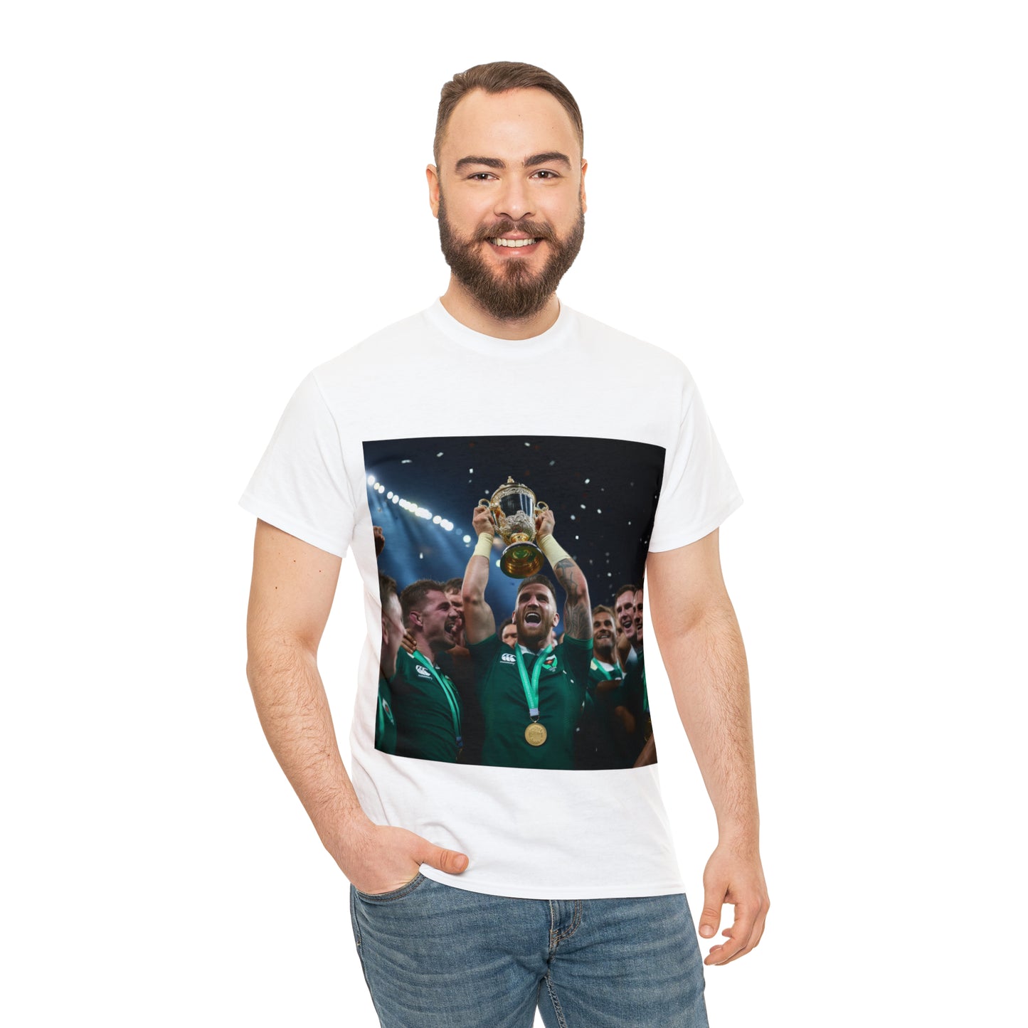 Ireland lifting the RWC - light shirts