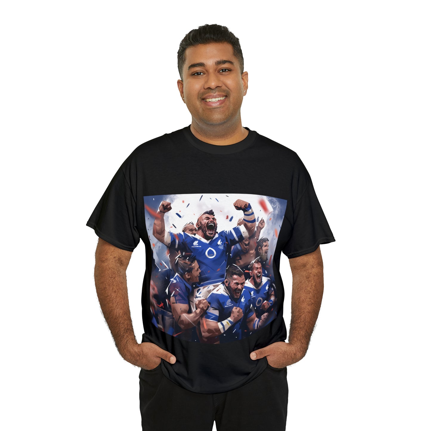 France Celebrating - dark shirts