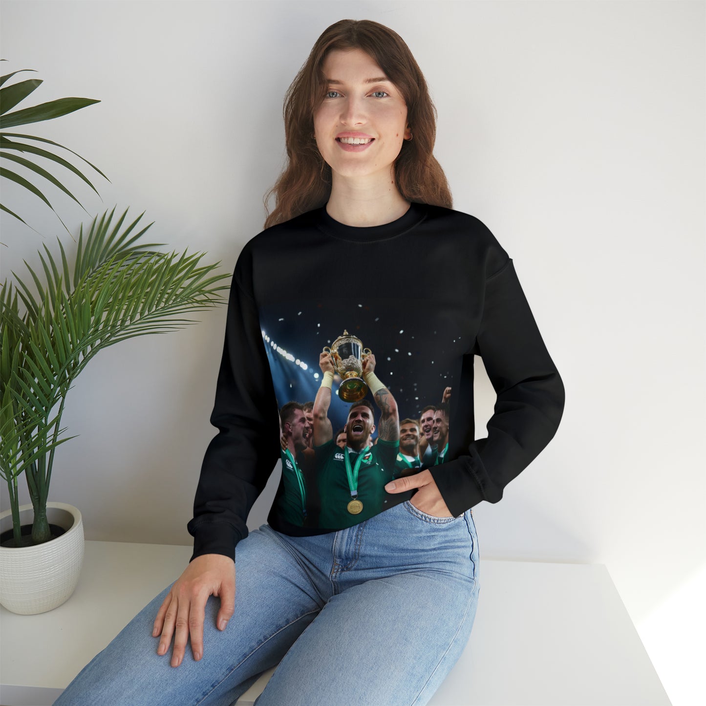 Ireland lifting the RWC - black sweatshirt