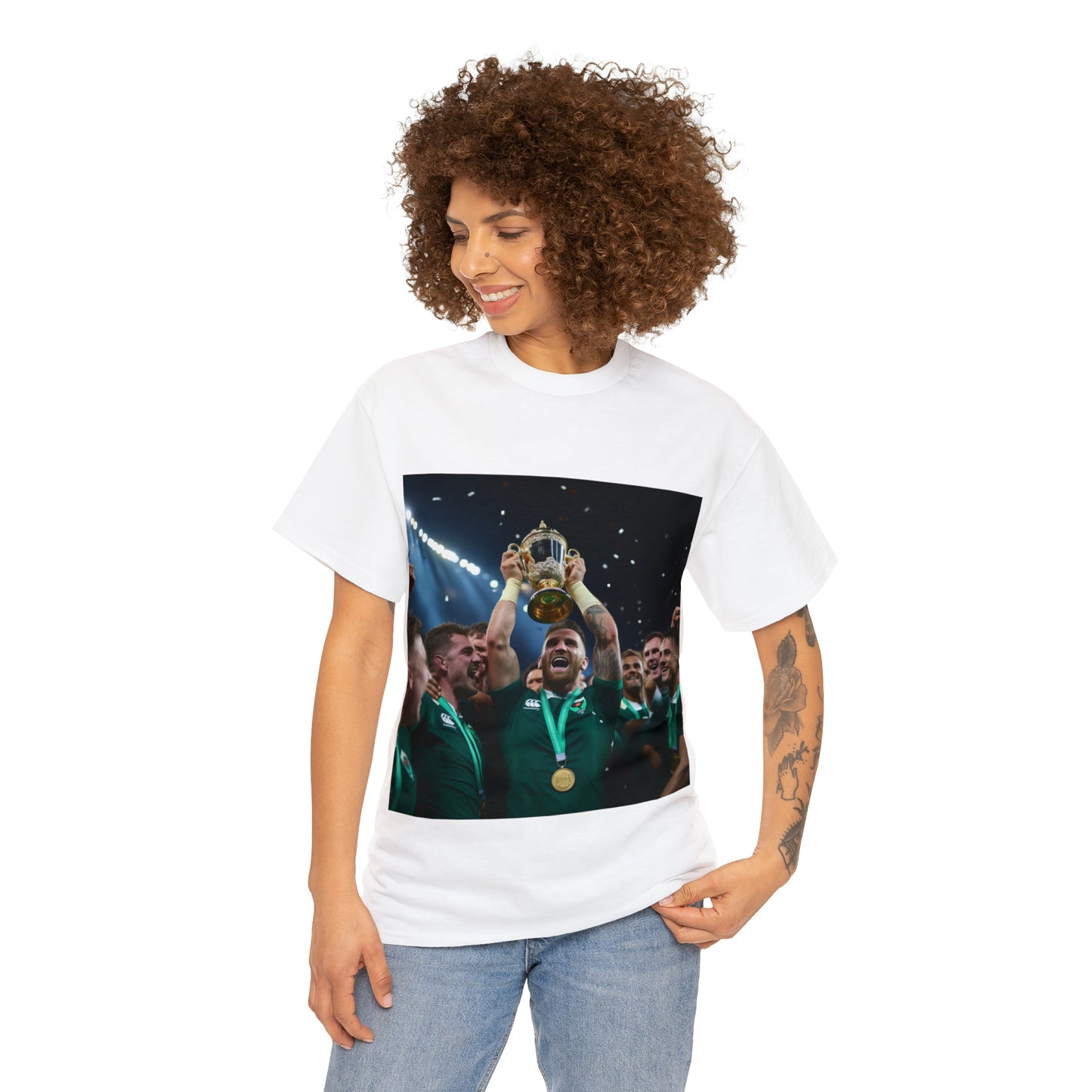 Ireland lifting the RWC - light shirts