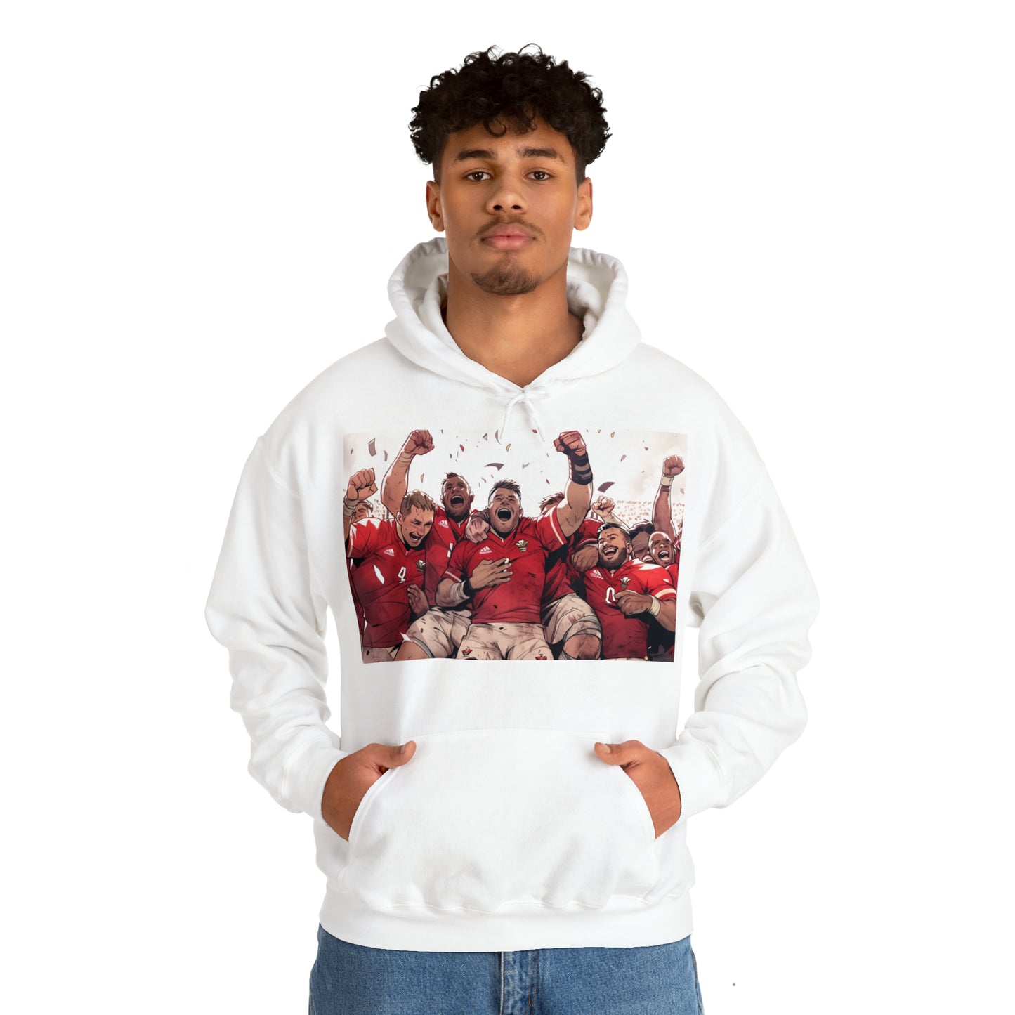 Wales Celebrating - light hoodies