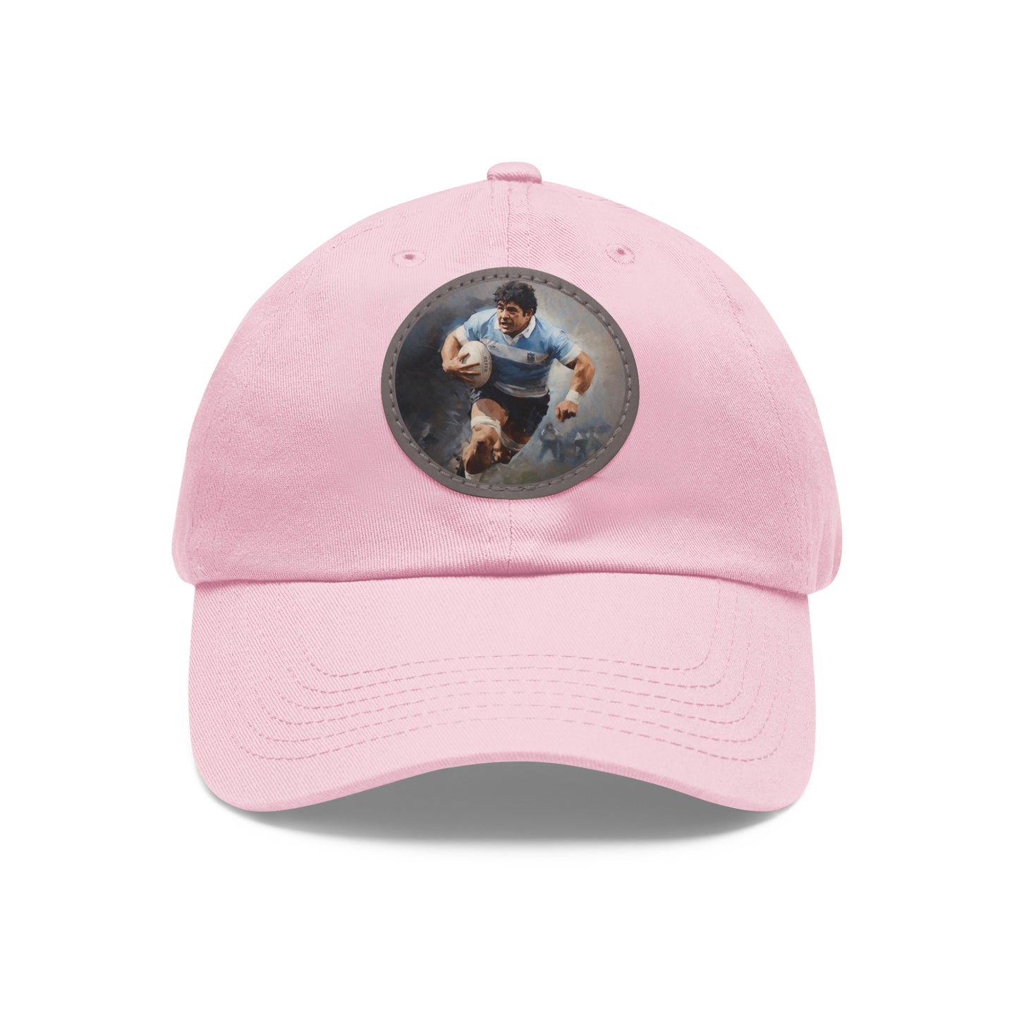 Rugby Maradona Round Leather Patch Hat