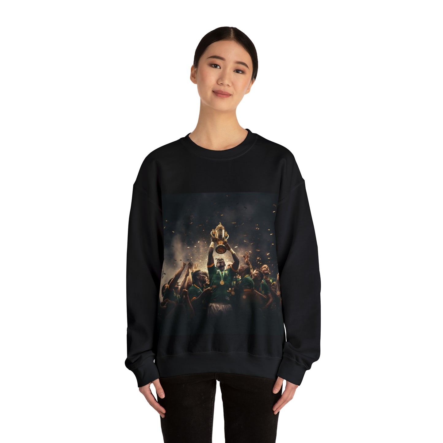 Springboks lifting RWC - black sweatshirt