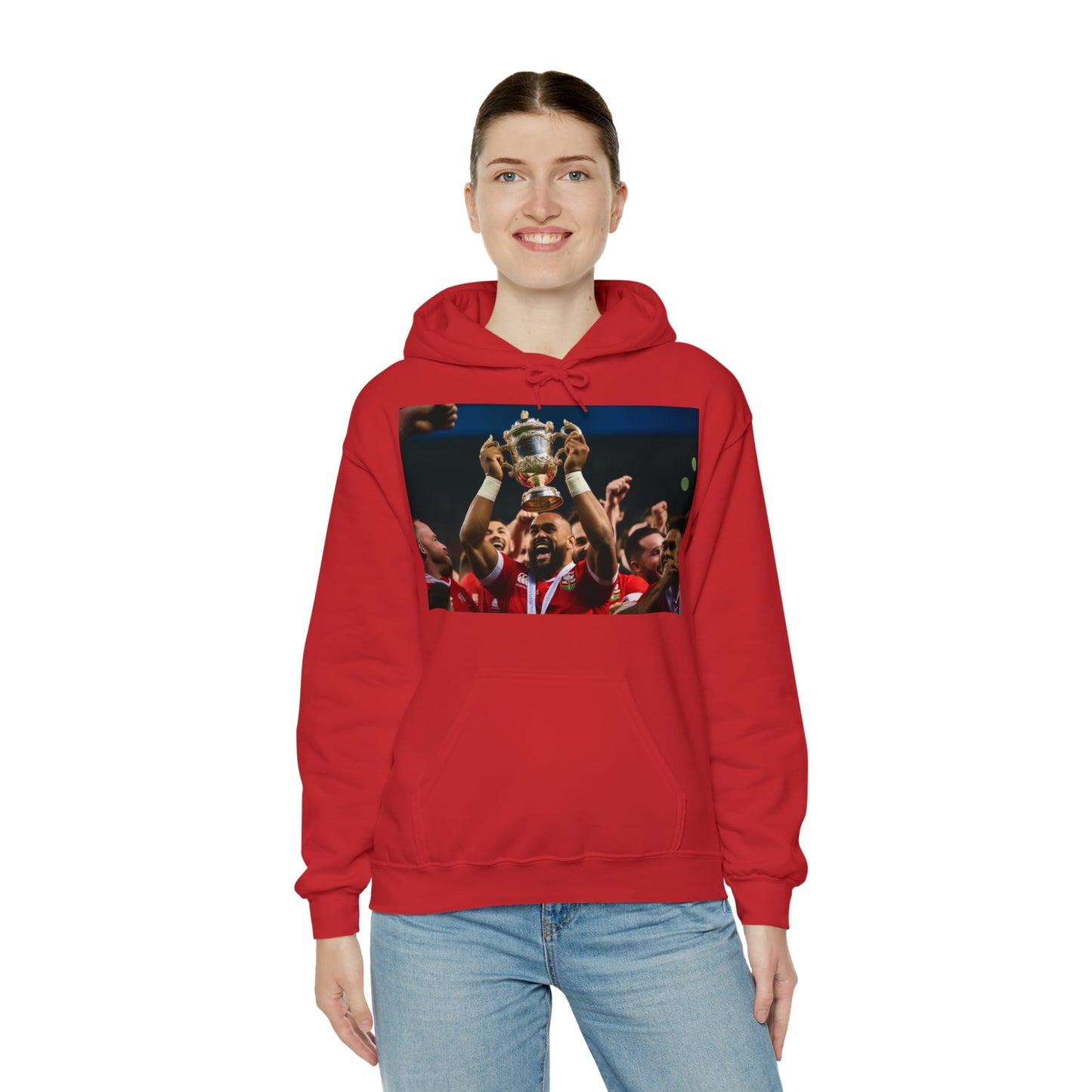 Tonga lifting the RWC - dark hoodies
