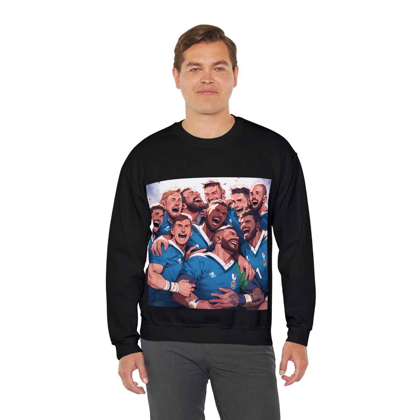 Italy Celebrating - black sweatshirt