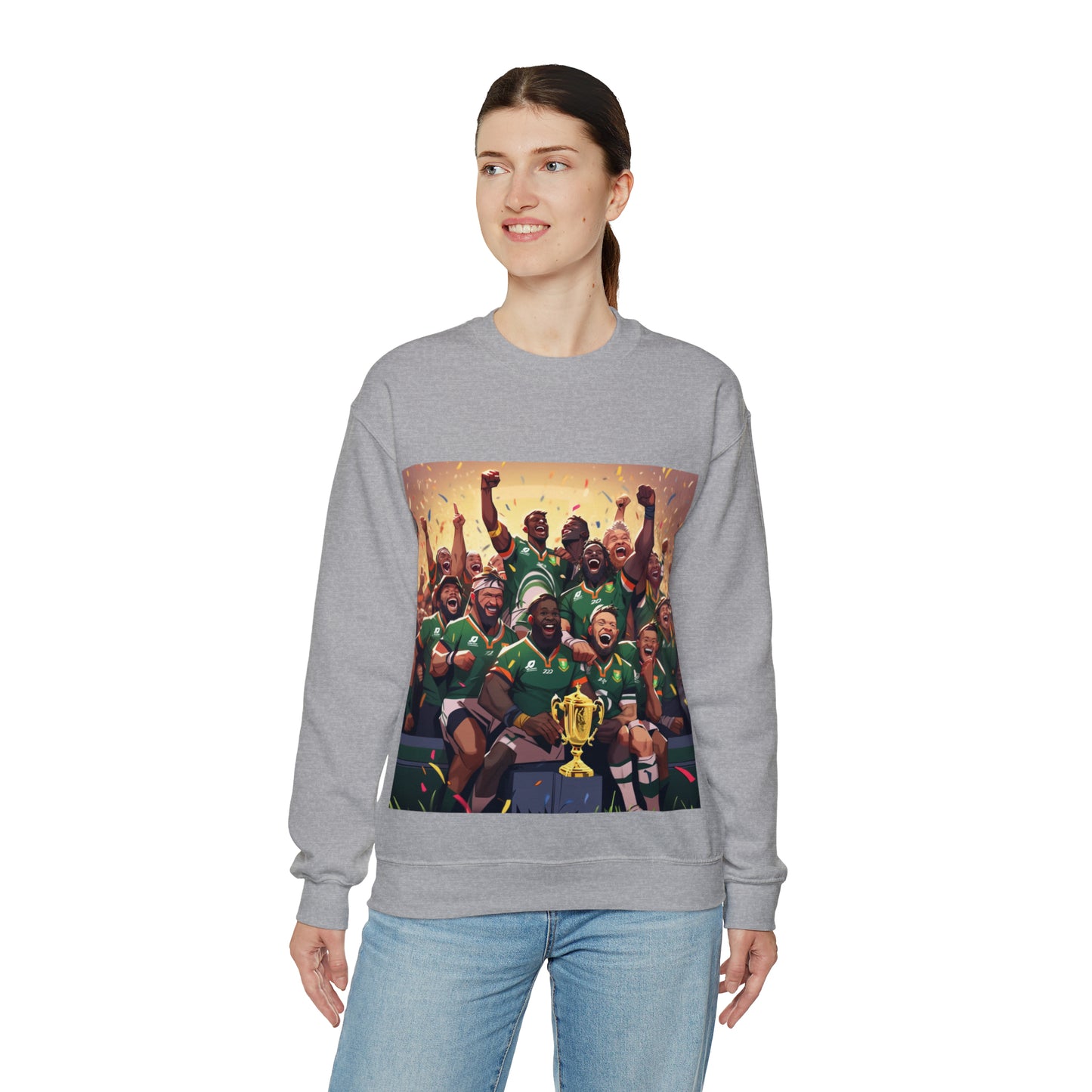 Springboks Celebrating with RWC - light sweatshirts