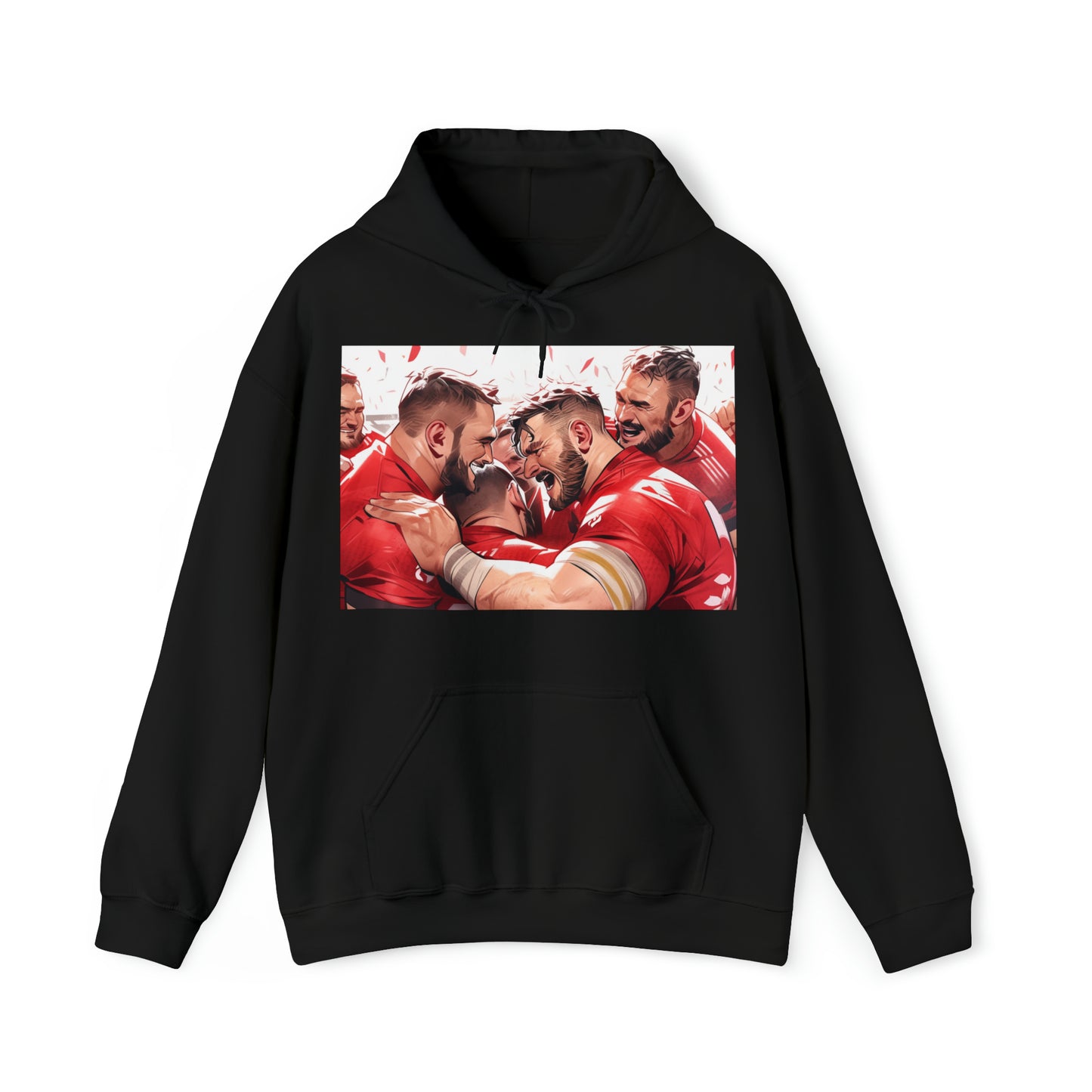 Post Match Wales - dark hoodies