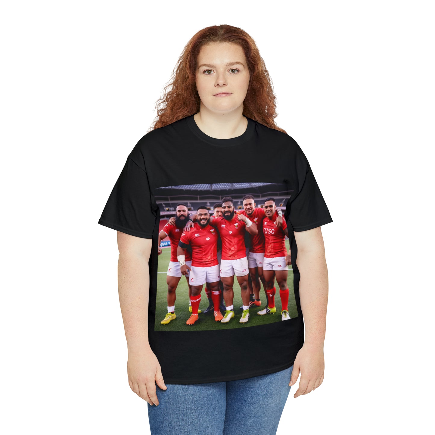 Post Match Tonga - dark shirts