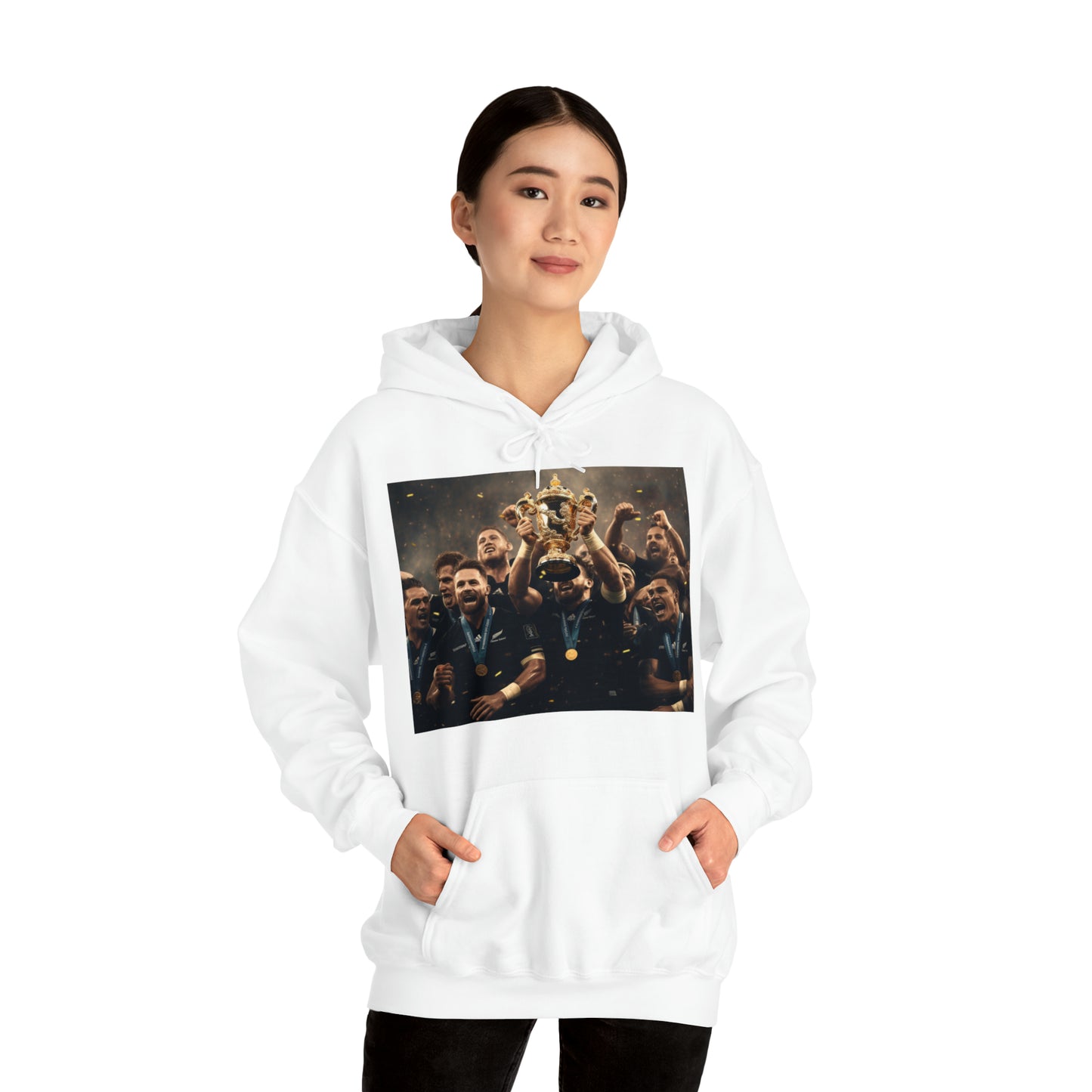 All Blacks World Cup Winners - light hoodies