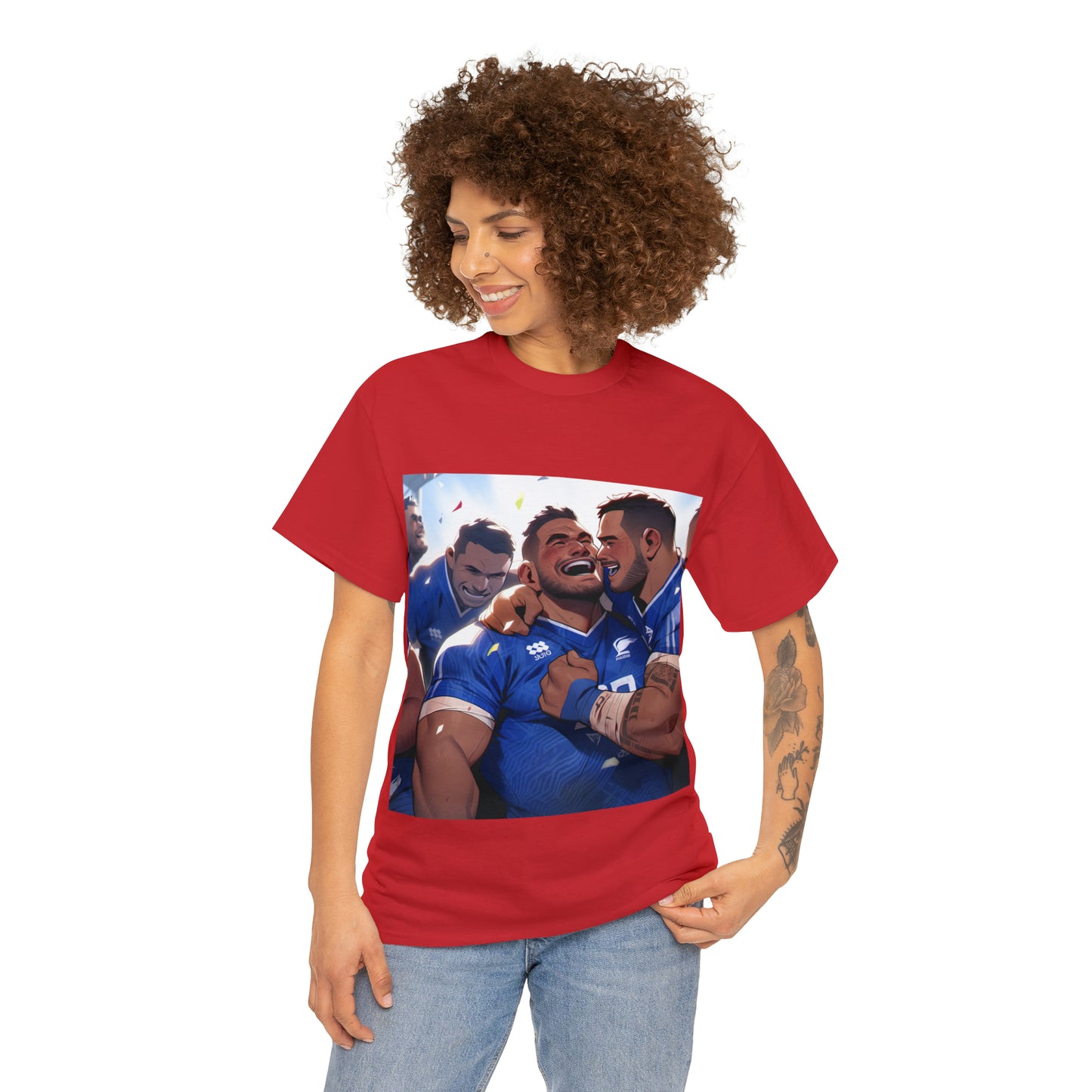 Post Match Samoa - dark shirts
