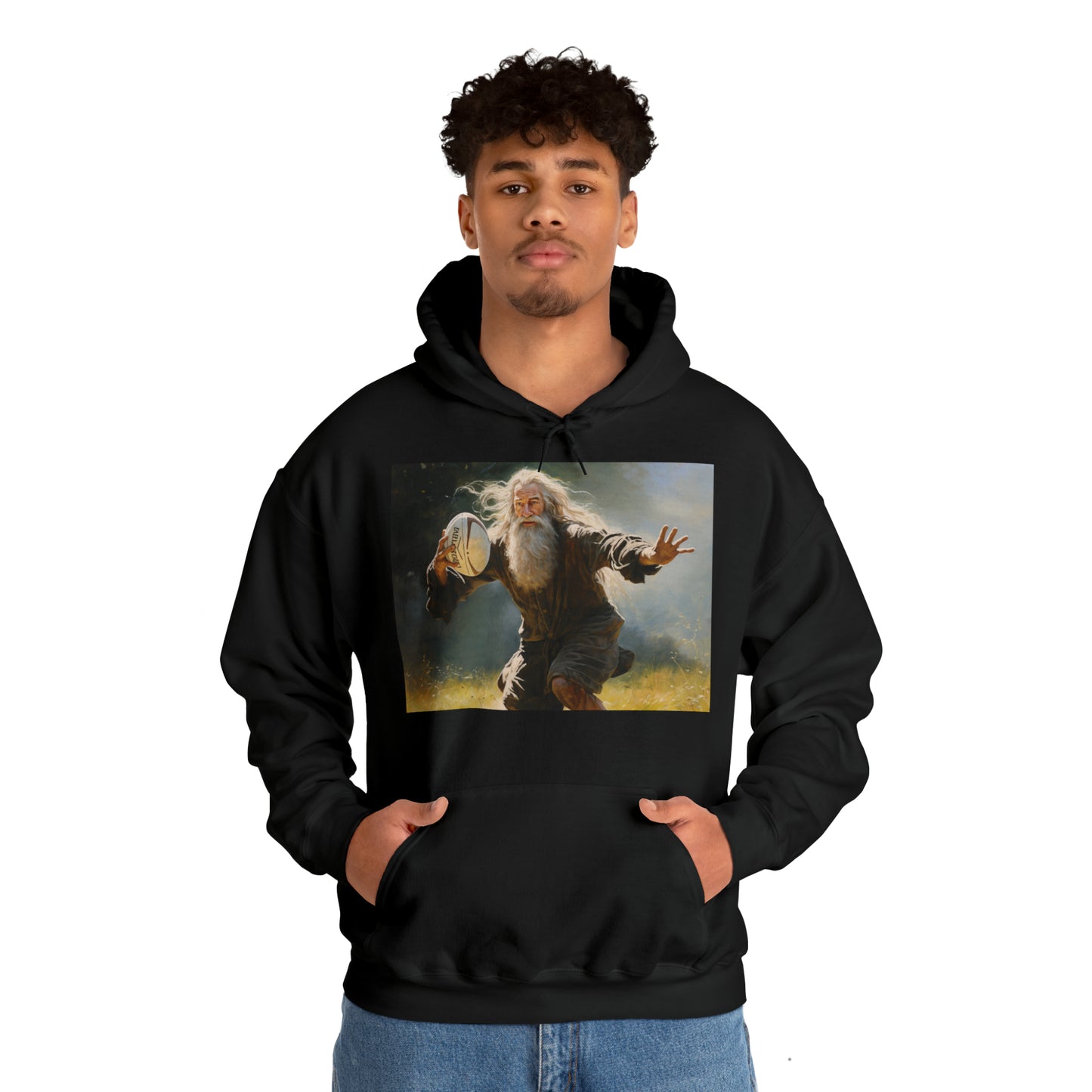 Rugby Gandalf - black hoodie