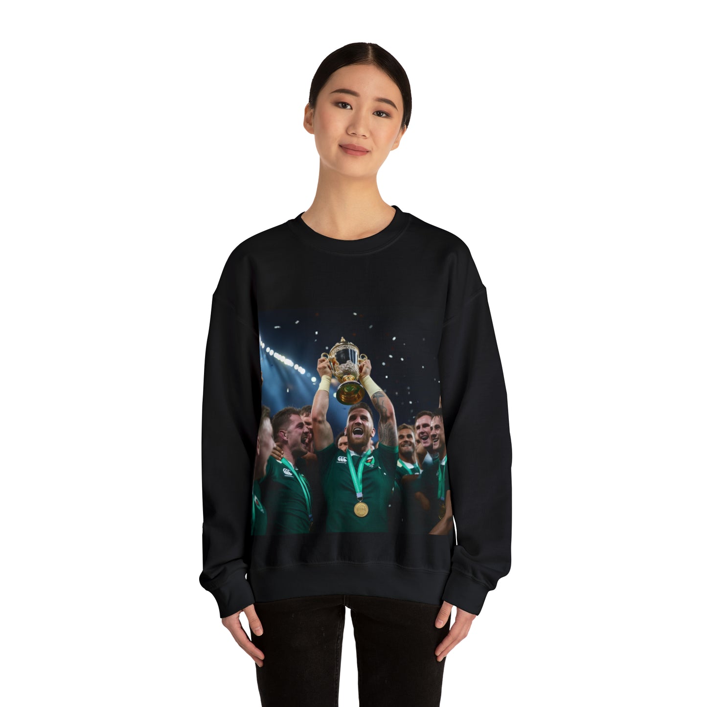 Ireland lifting the RWC - black sweatshirt