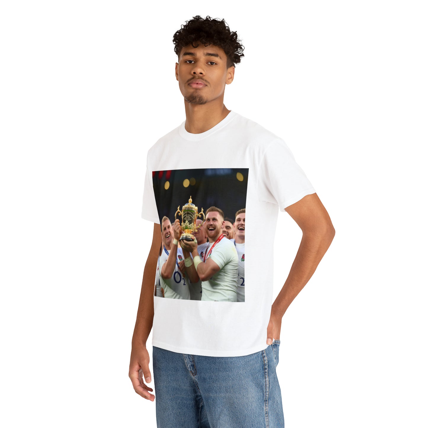 England Celebrating Winning World Cup - light shirts