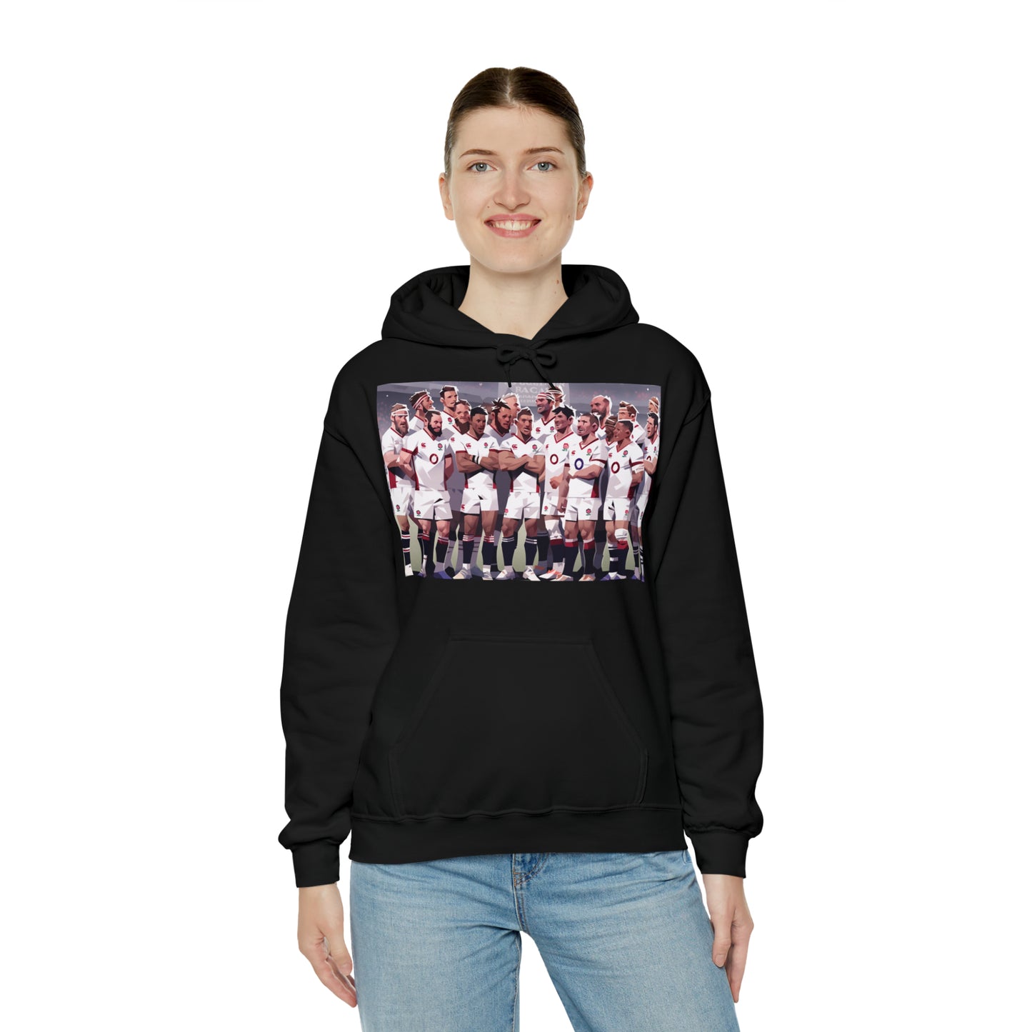 England Full Team - dark hoodies