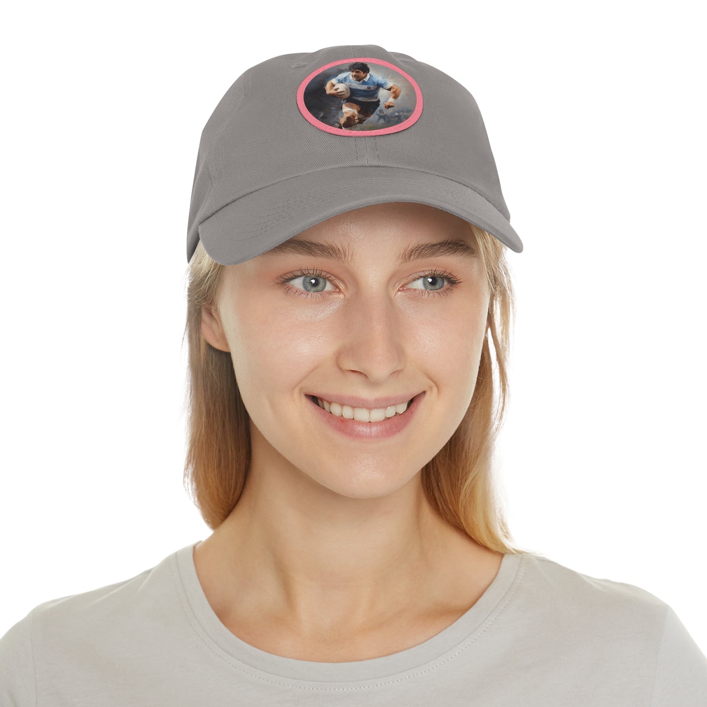 Rugby Maradona Round Leather Patch Hat