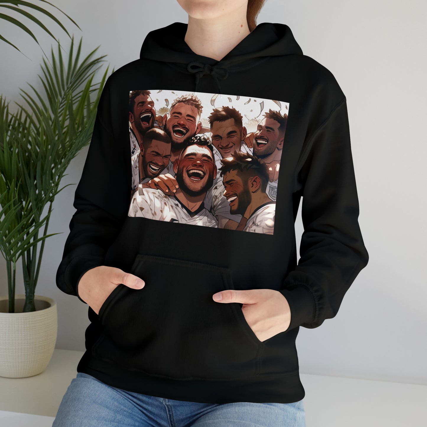 Happy Fiji - black hoodie