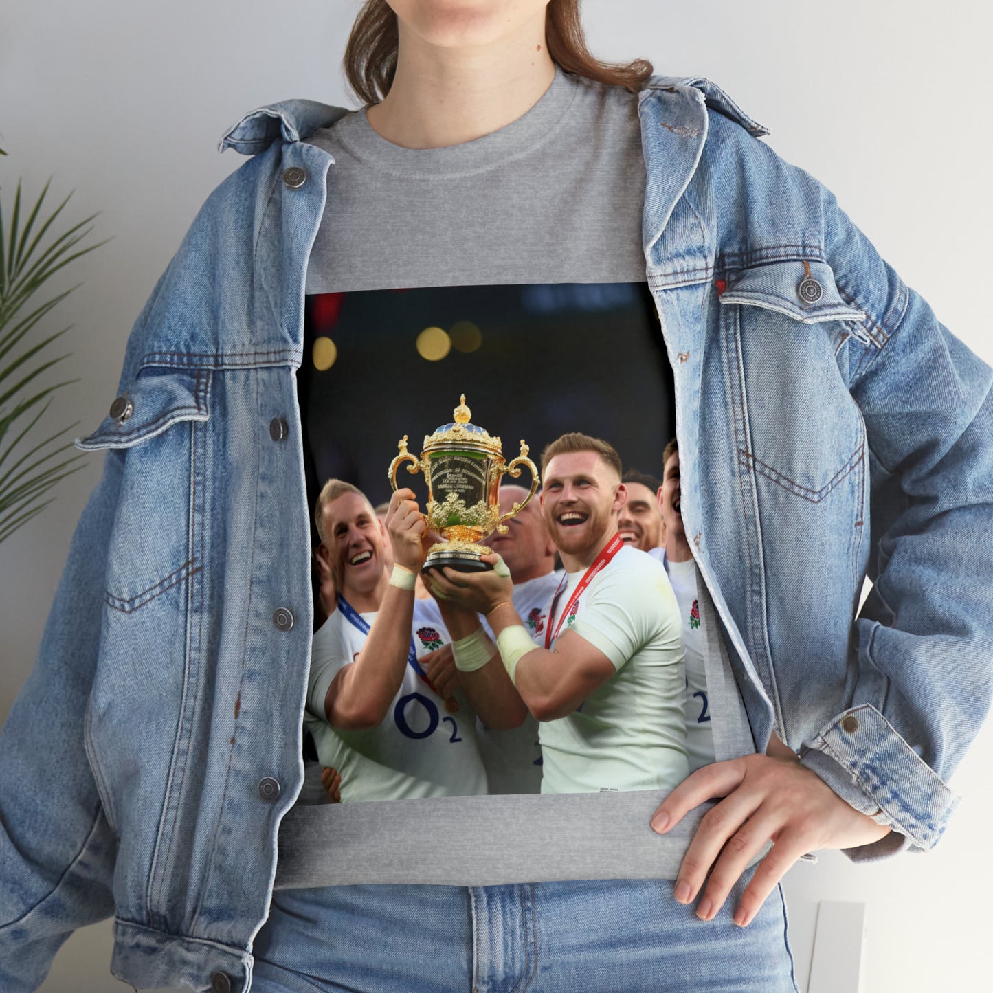 England Celebrating Winning World Cup - light shirts