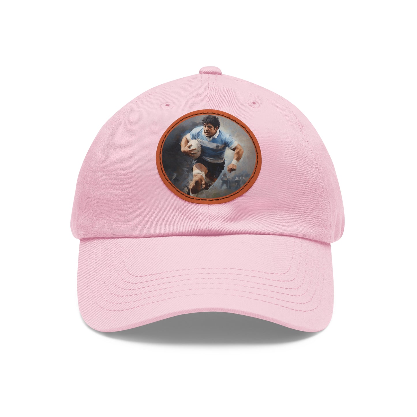 Rugby Maradona Round Leather Patch Hat
