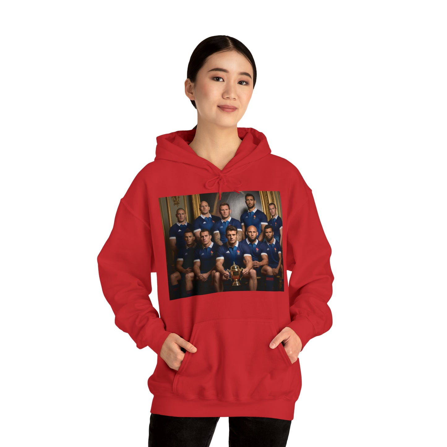 France World Cup Photoshoot - dark hoodies