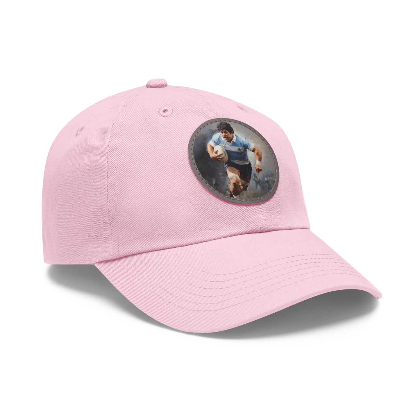Rugby Maradona Round Leather Patch Hat