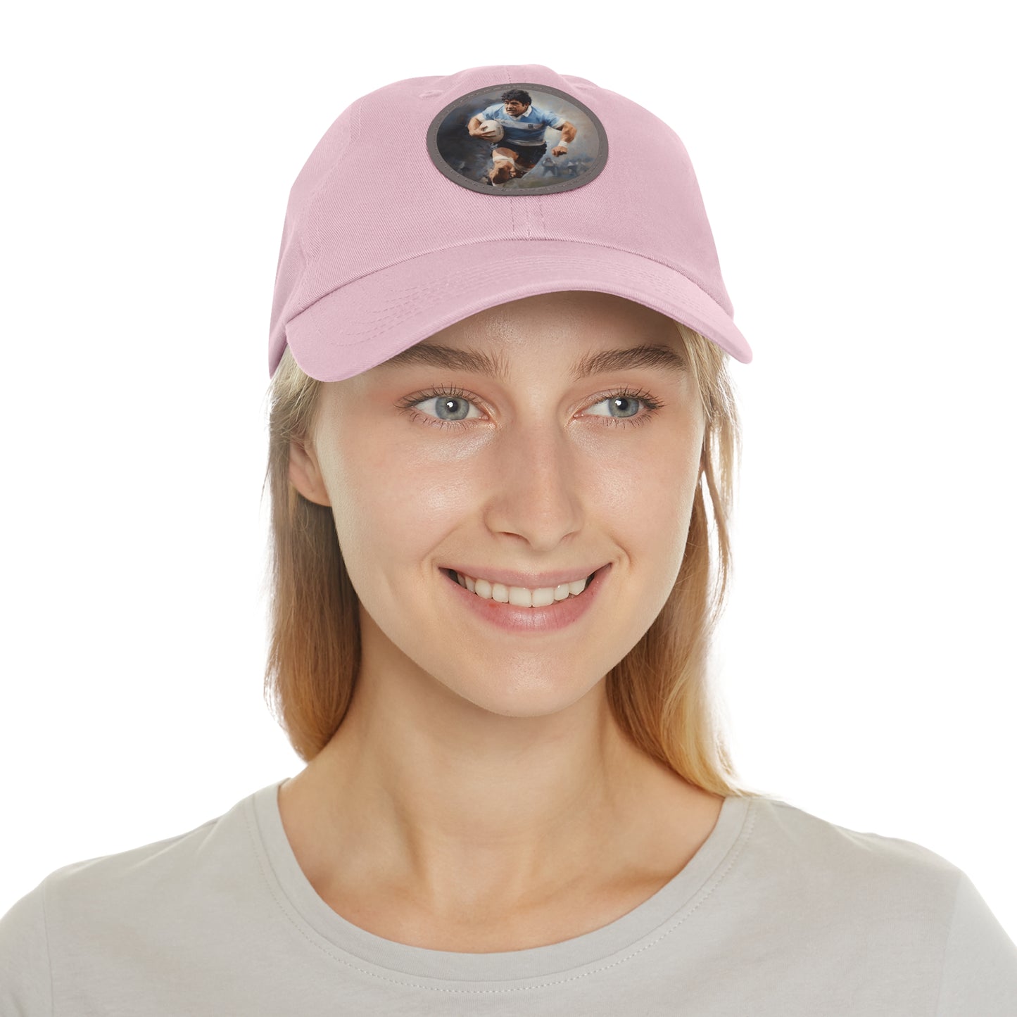 Rugby Maradona Round Leather Patch Hat