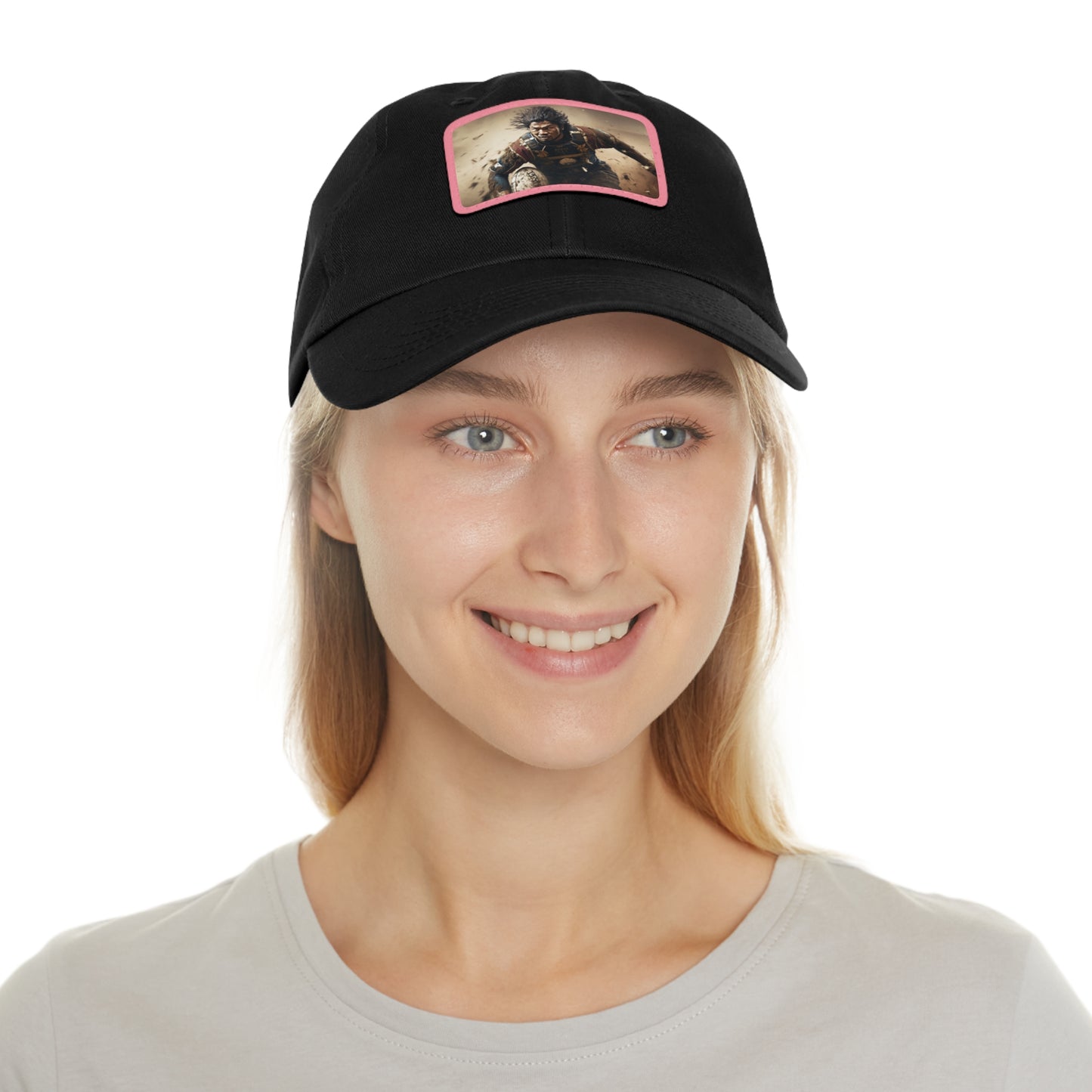 Samurai Rectangle Leather Patch Hat