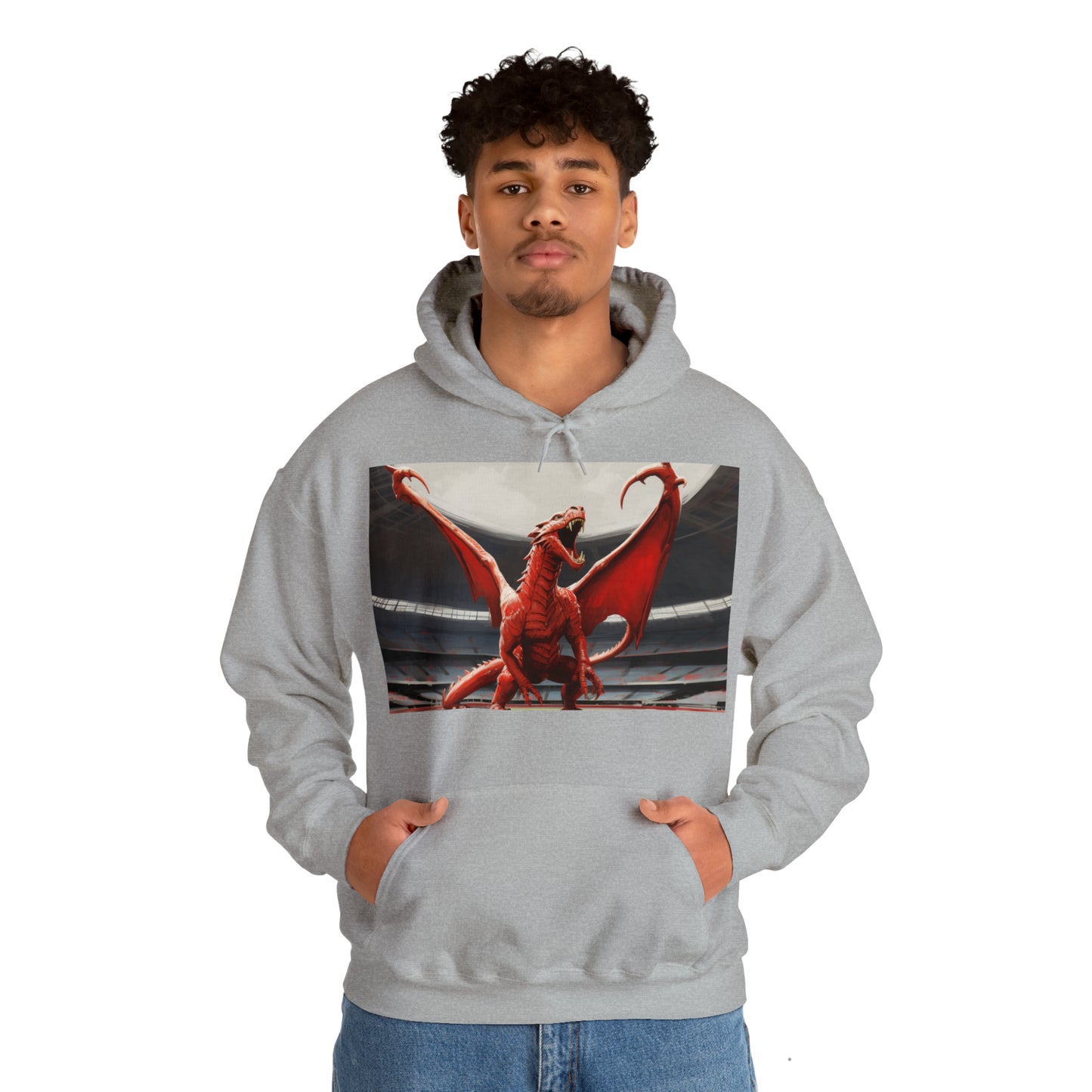 Welsh Dragon - light hoodies