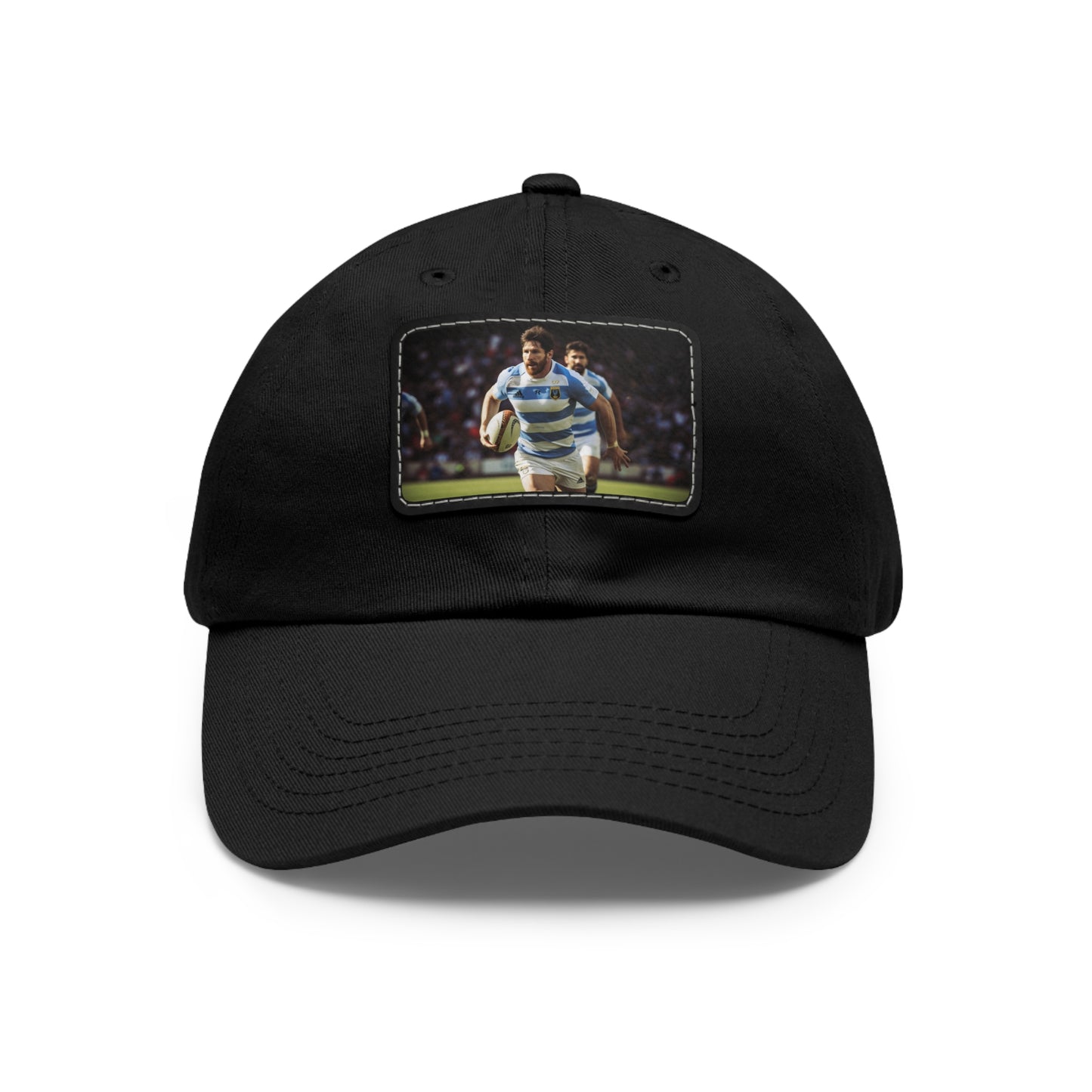 Rugby Messi Rectangle Leather Patch Hat
