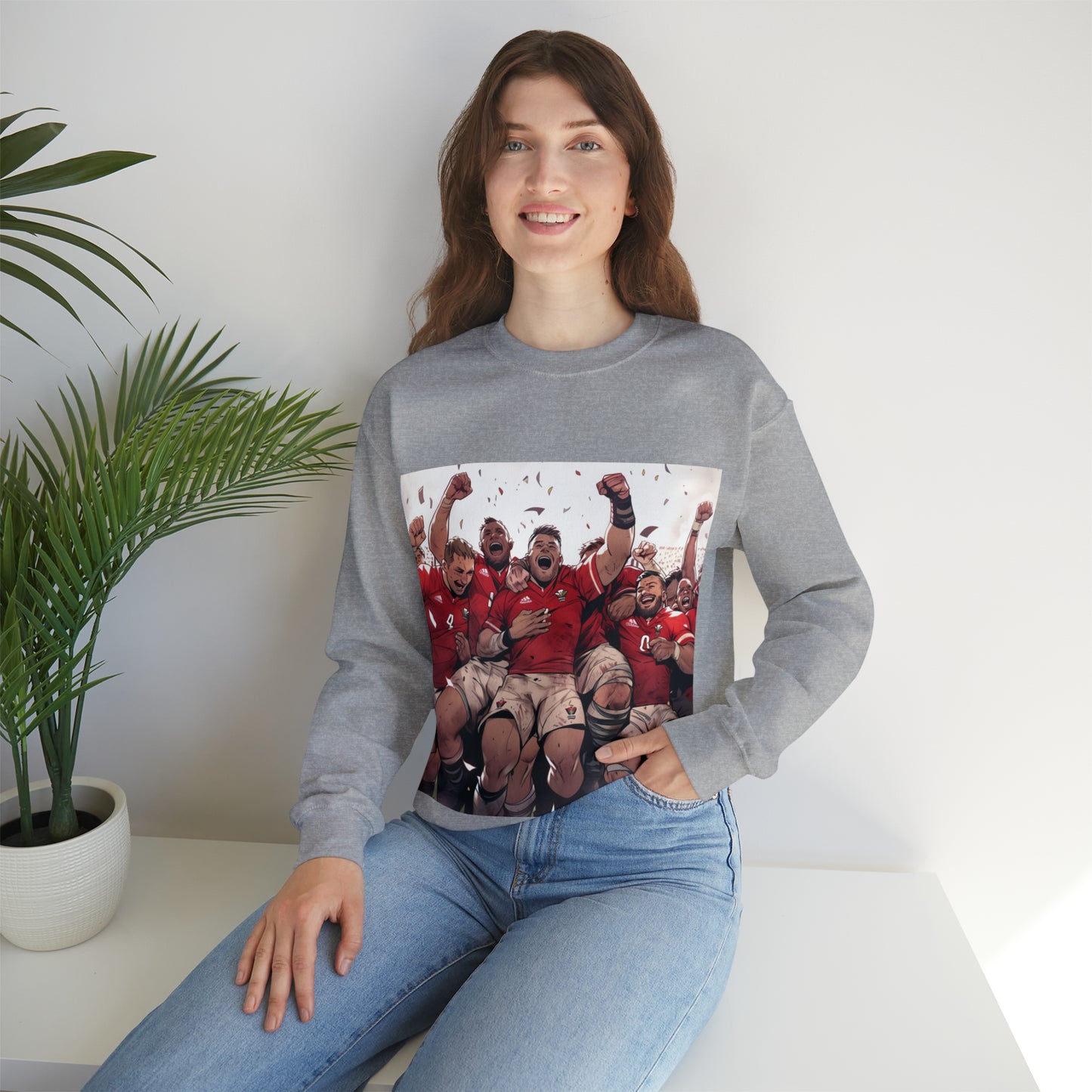 Wales Celebrating - light sweatshirts