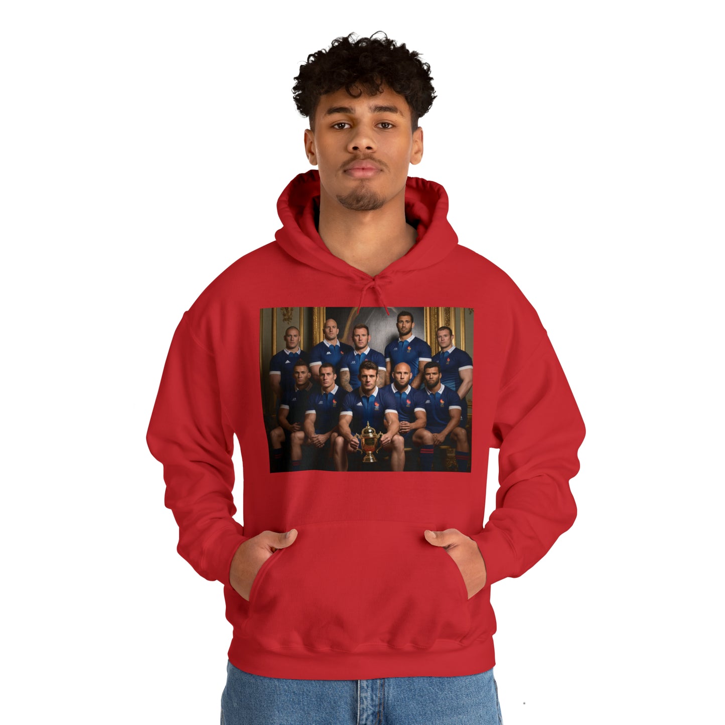 France World Cup Photoshoot - dark hoodies