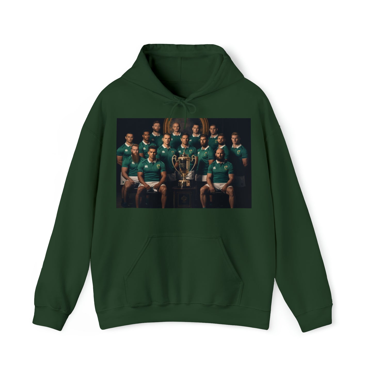 Ireland World Cup photoshoot - dark hoodies