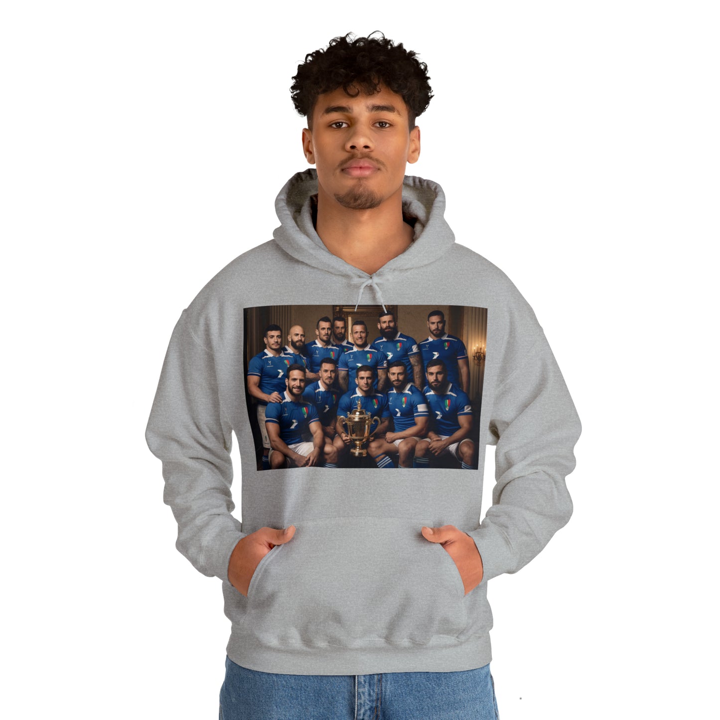 Italy World Cup photoshoot - light hoodies