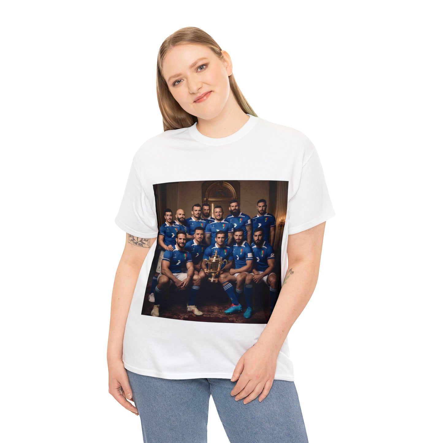 Italy World Cup photoshoot - light shirts