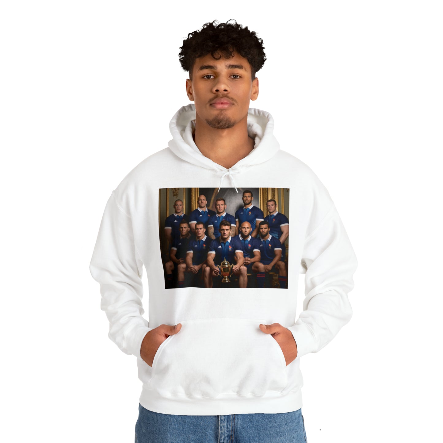 France World Cup Photoshoot - light hoodies