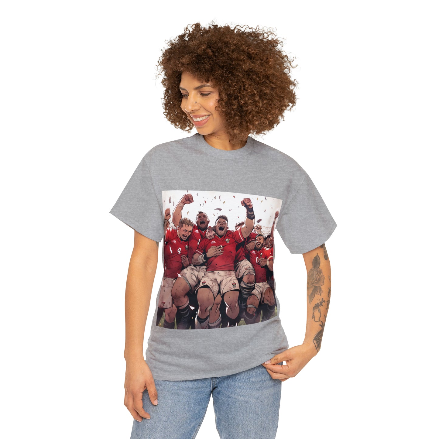 Wales Celebrating - light shirts