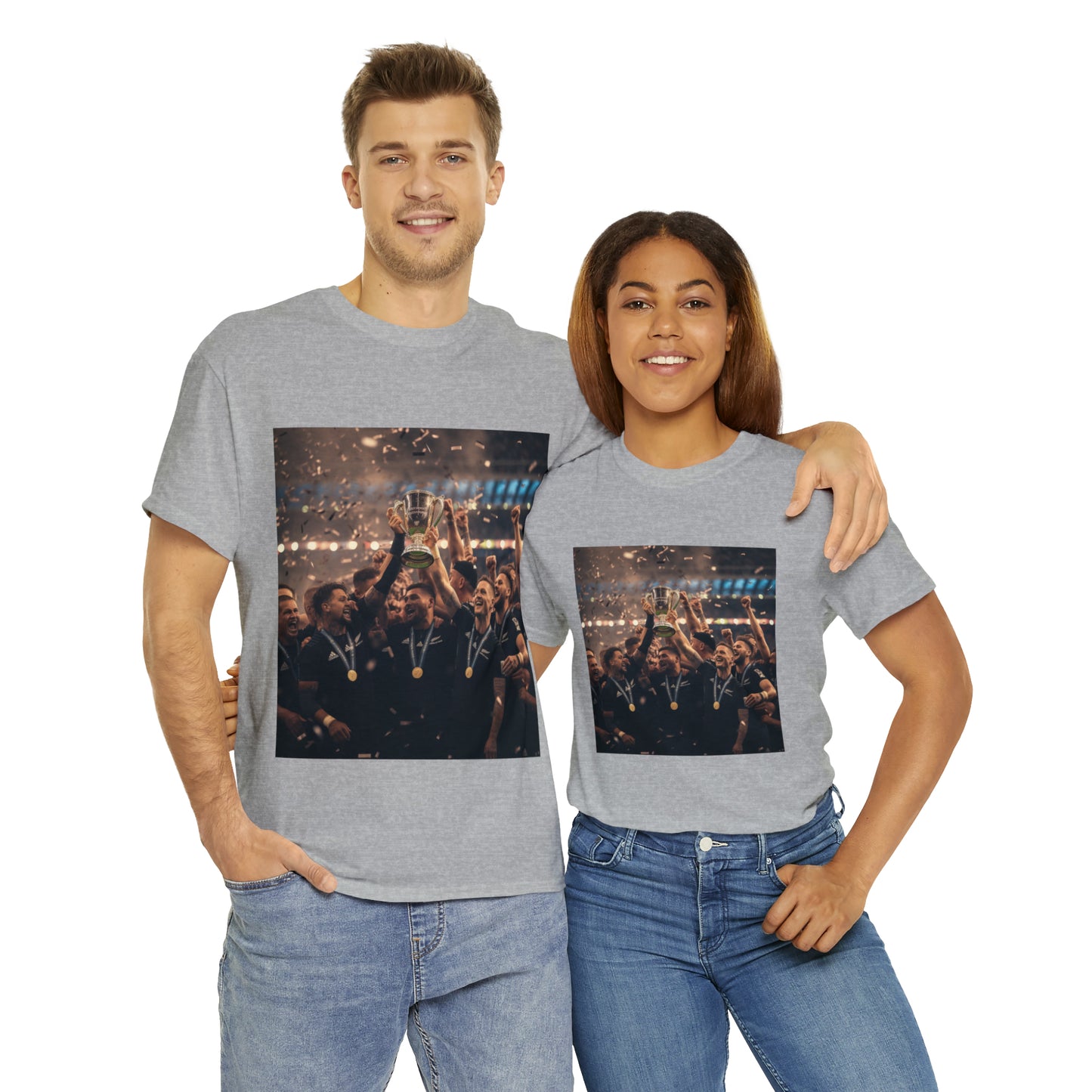 All Blacks World Cup Celebration - light shirts