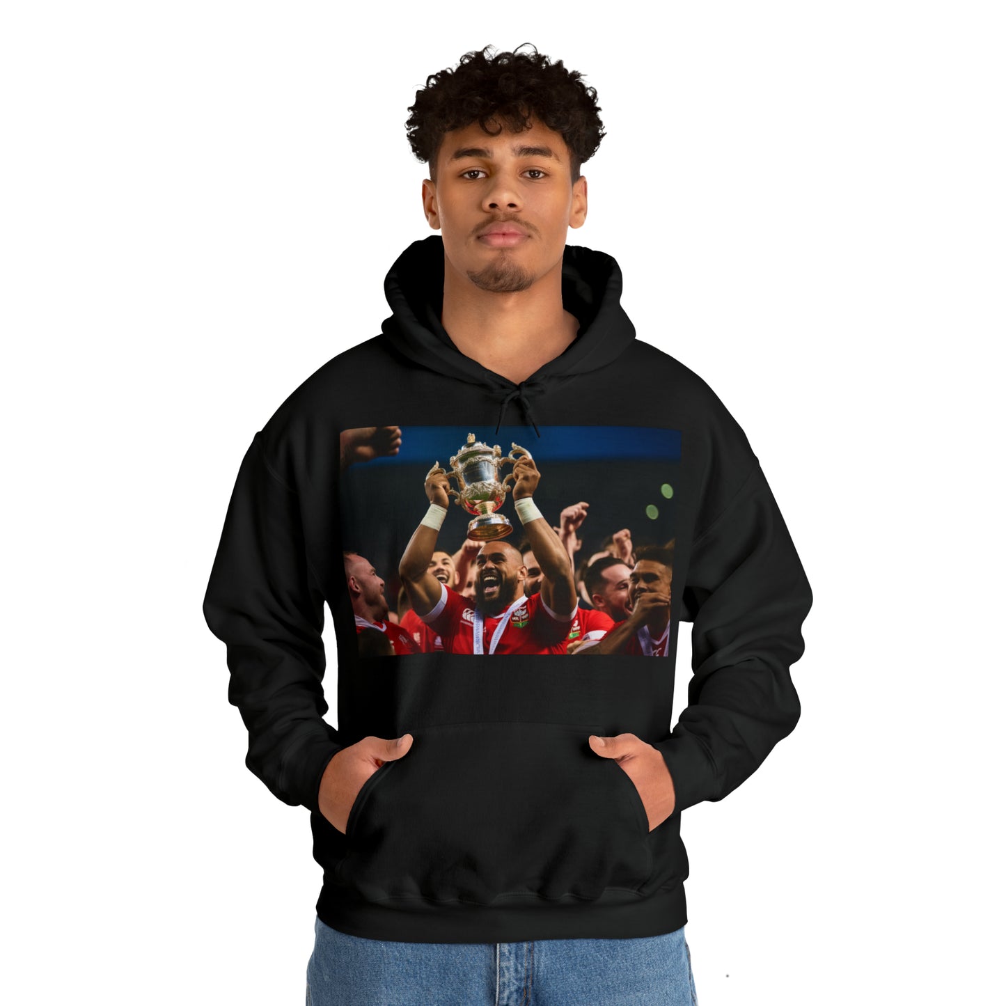 Tonga lifting the RWC - dark hoodies