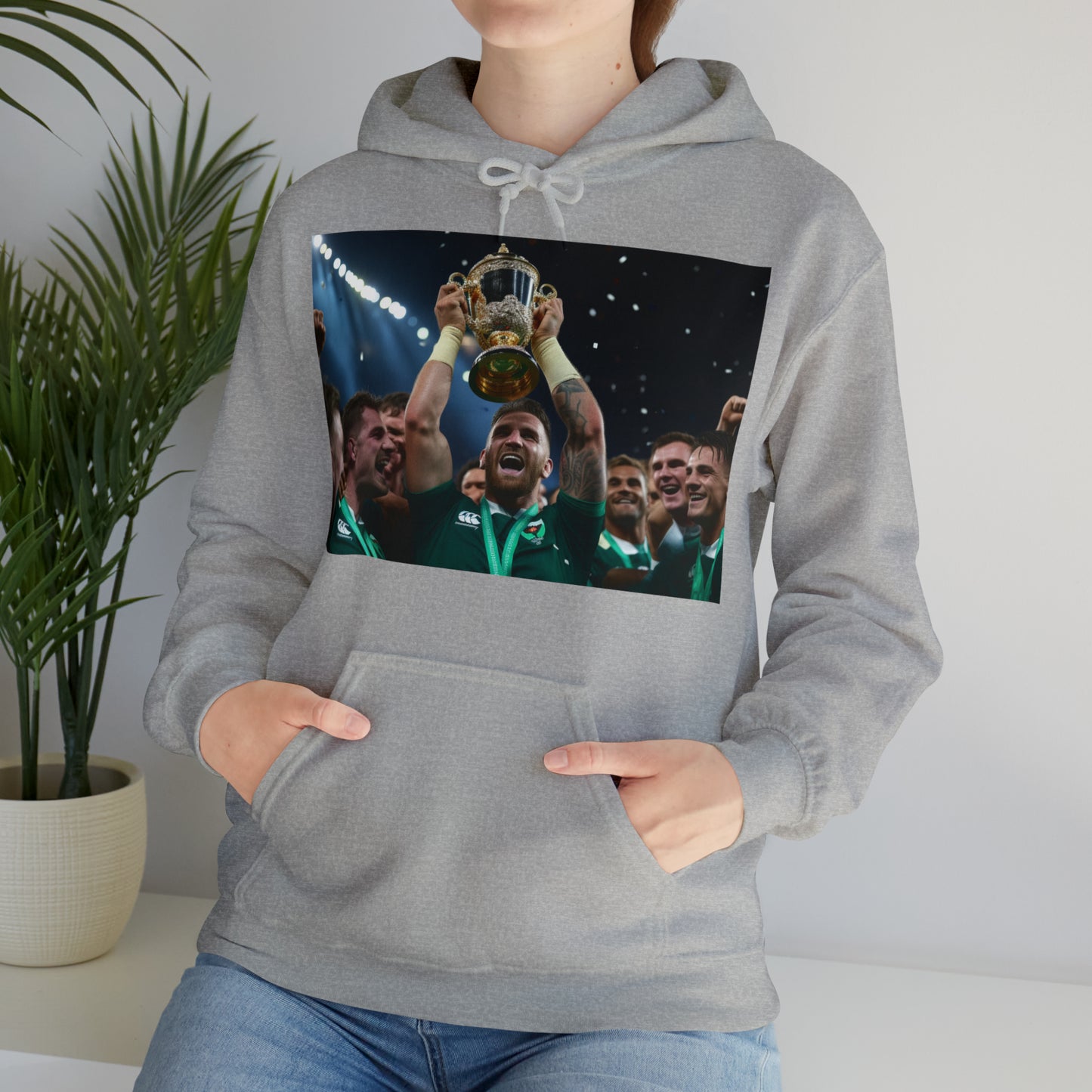 Ireland lifting the RWC - light hoodies