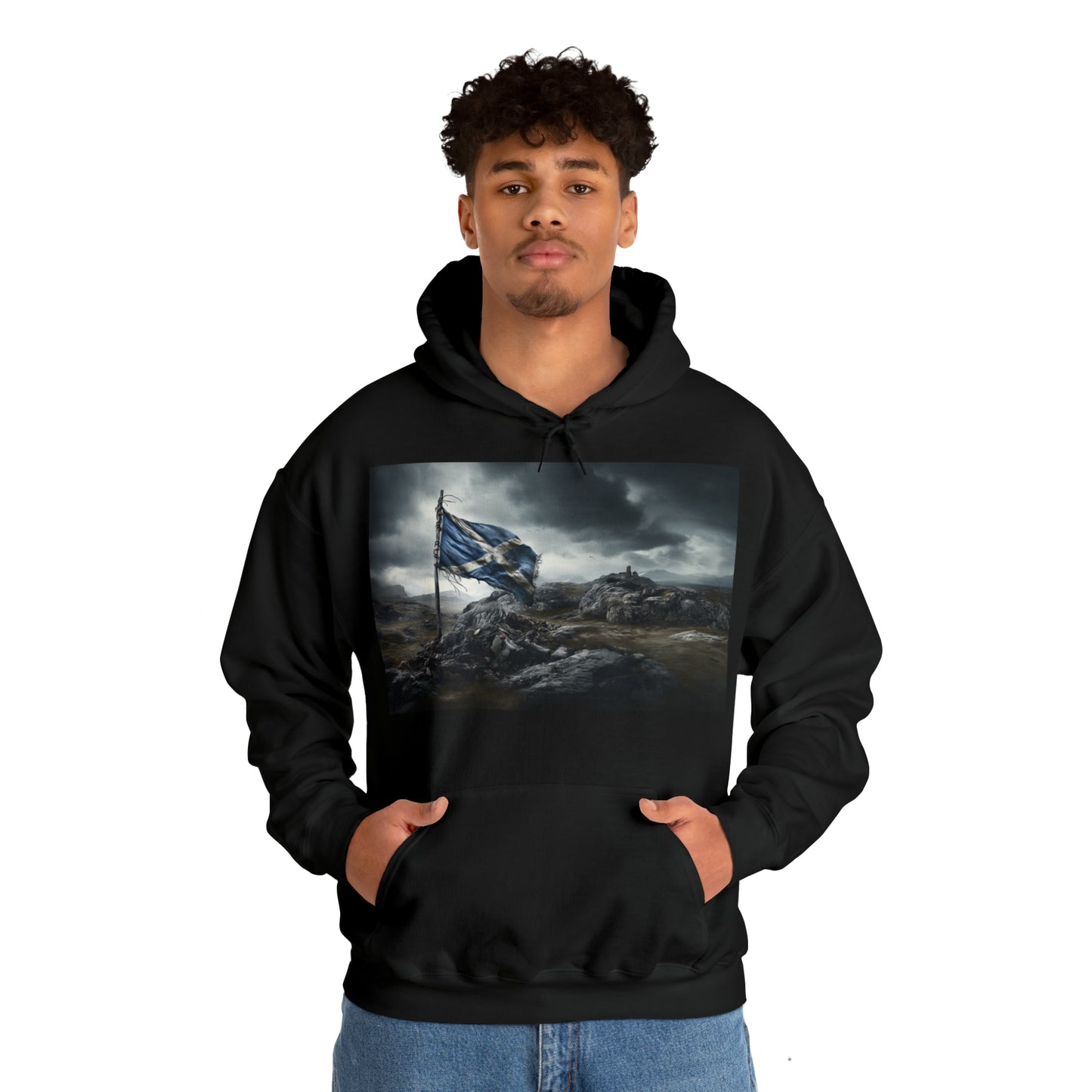 Scottish Flag - dark hoodies