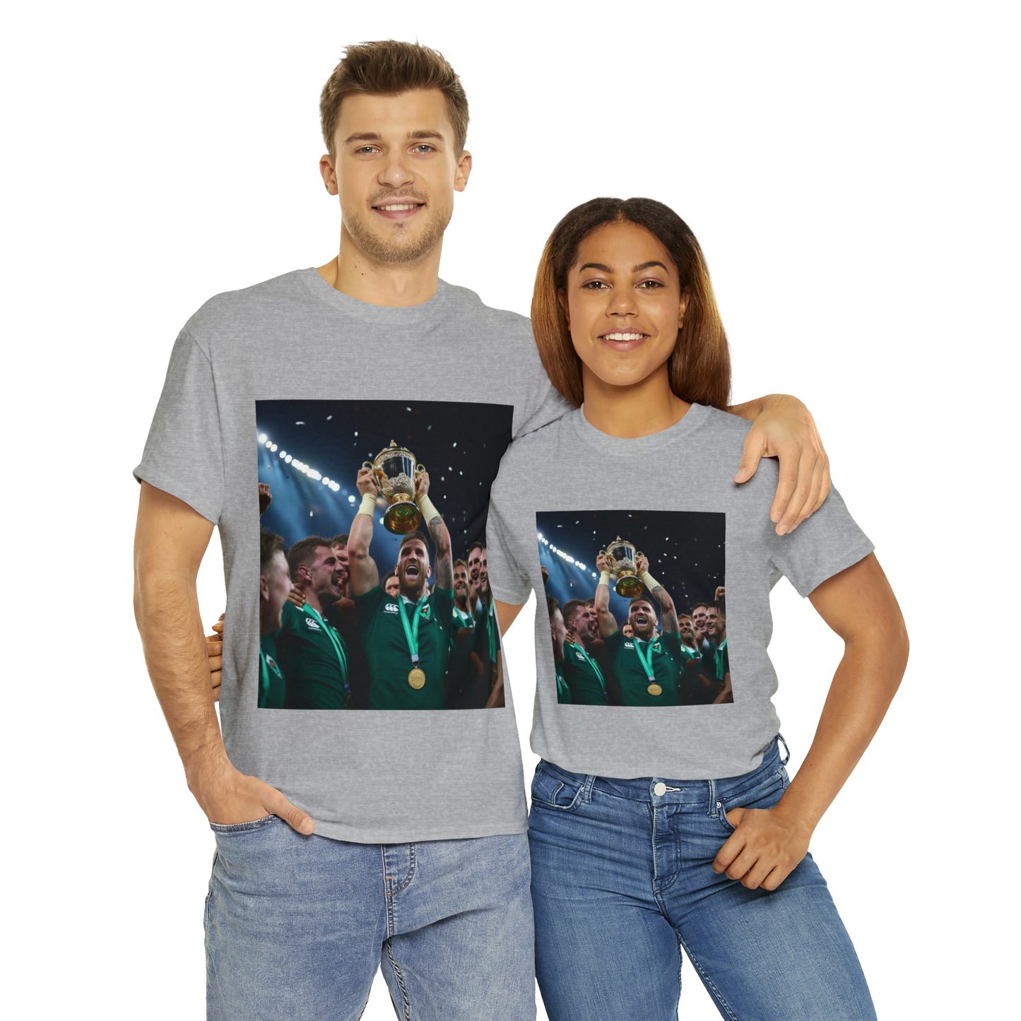 Ireland lifting the RWC - light shirts