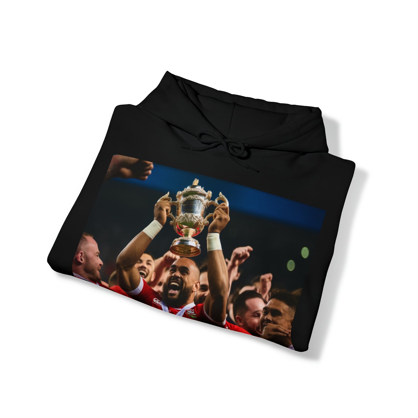 Tonga lifting the RWC - dark hoodies