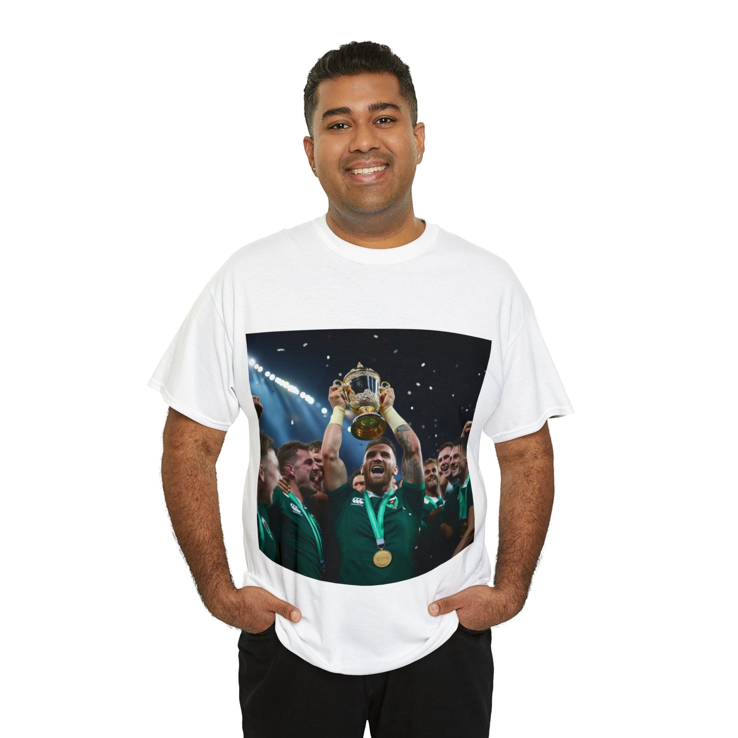 Ireland lifting the RWC - light shirts