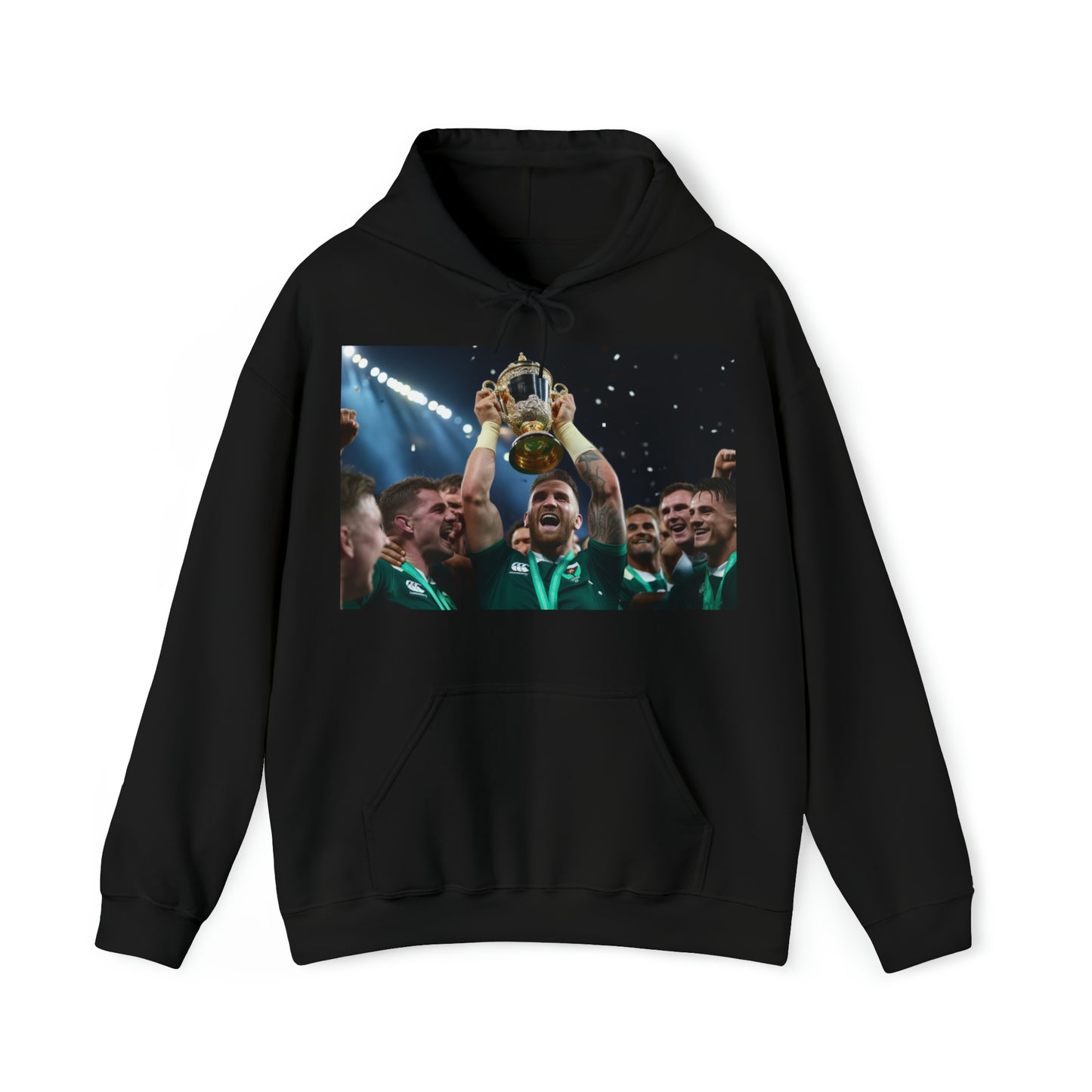 Ireland lifting the RWC - dark hoodies